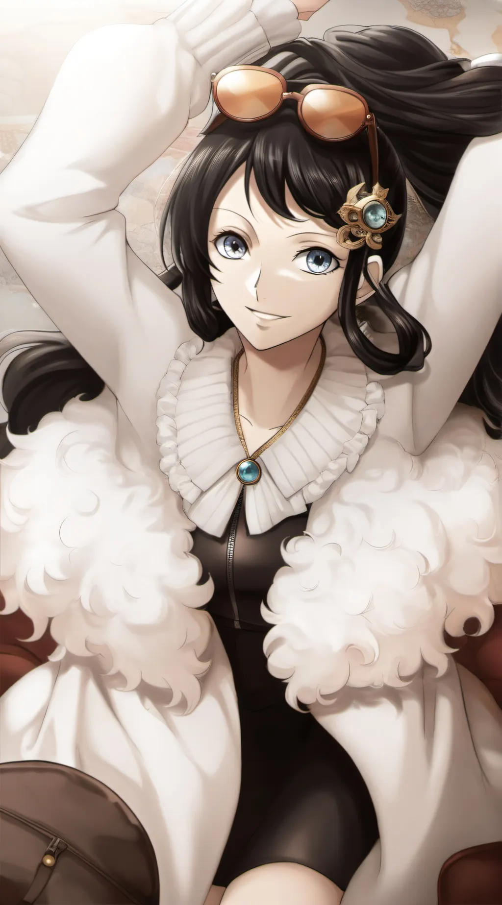 ai character: Nico Robin  background