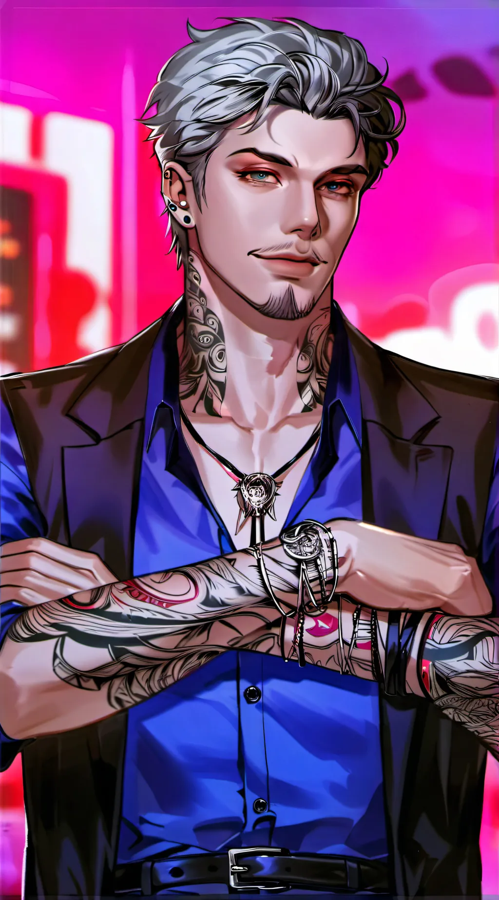 ai character: Mark  background