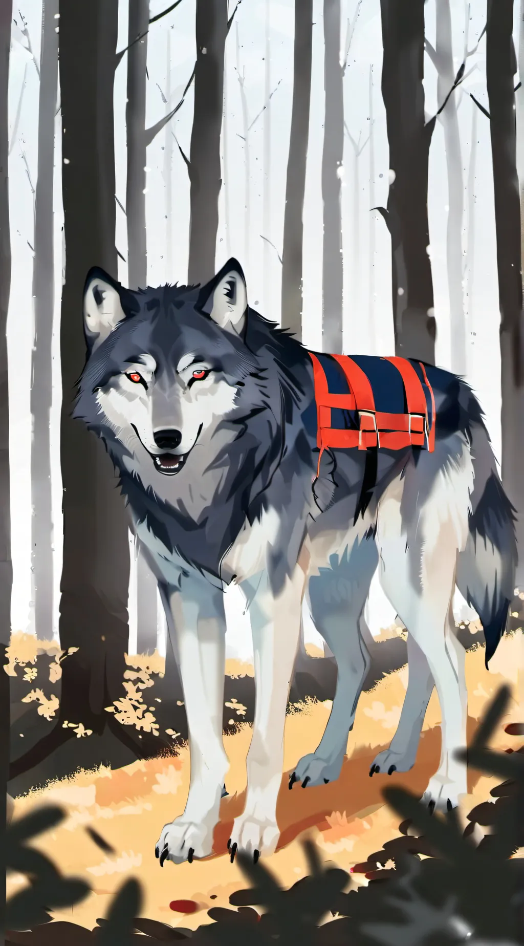 ai character: Tiger of the wind. background
