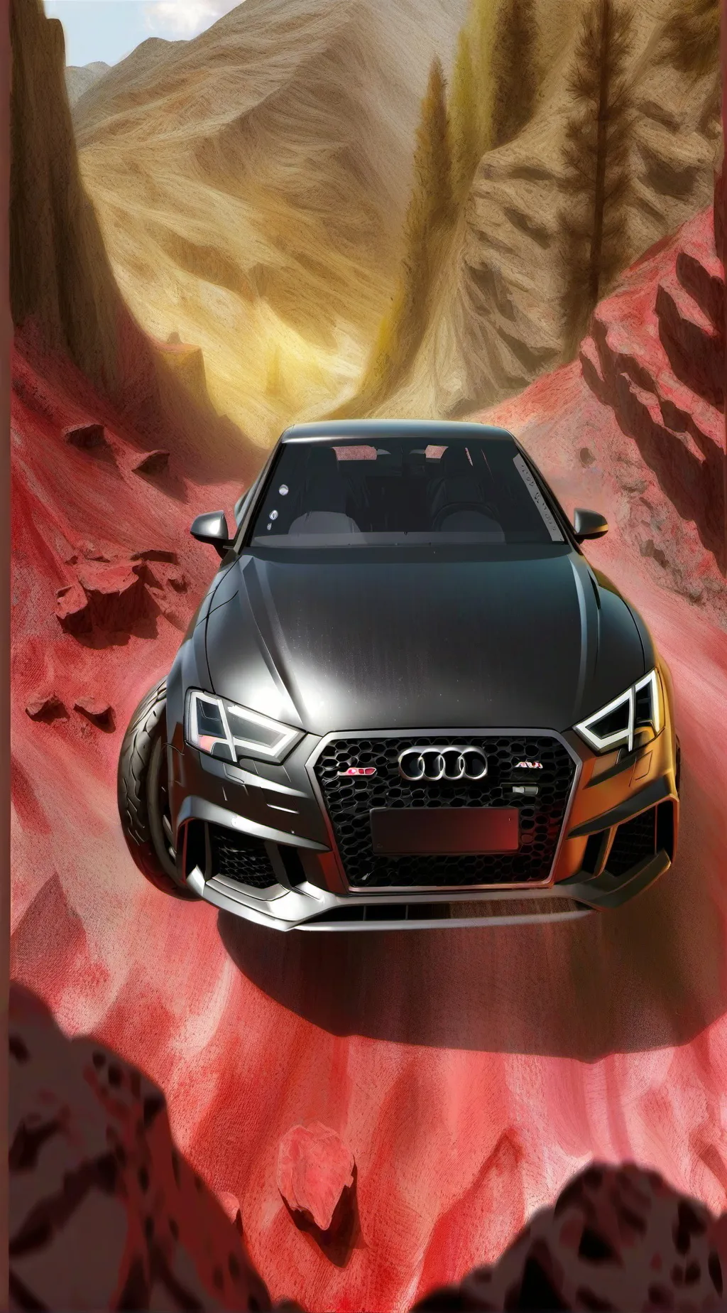ai character: Audi RS3 car background