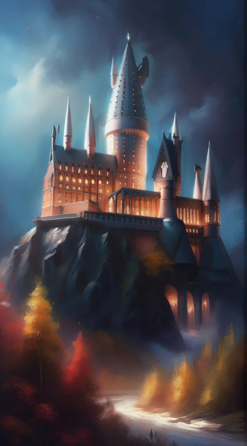 ai character: Hogwarts  background