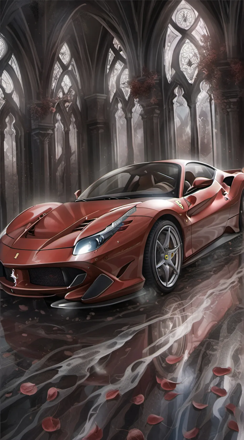 ai character: Ferrari  background