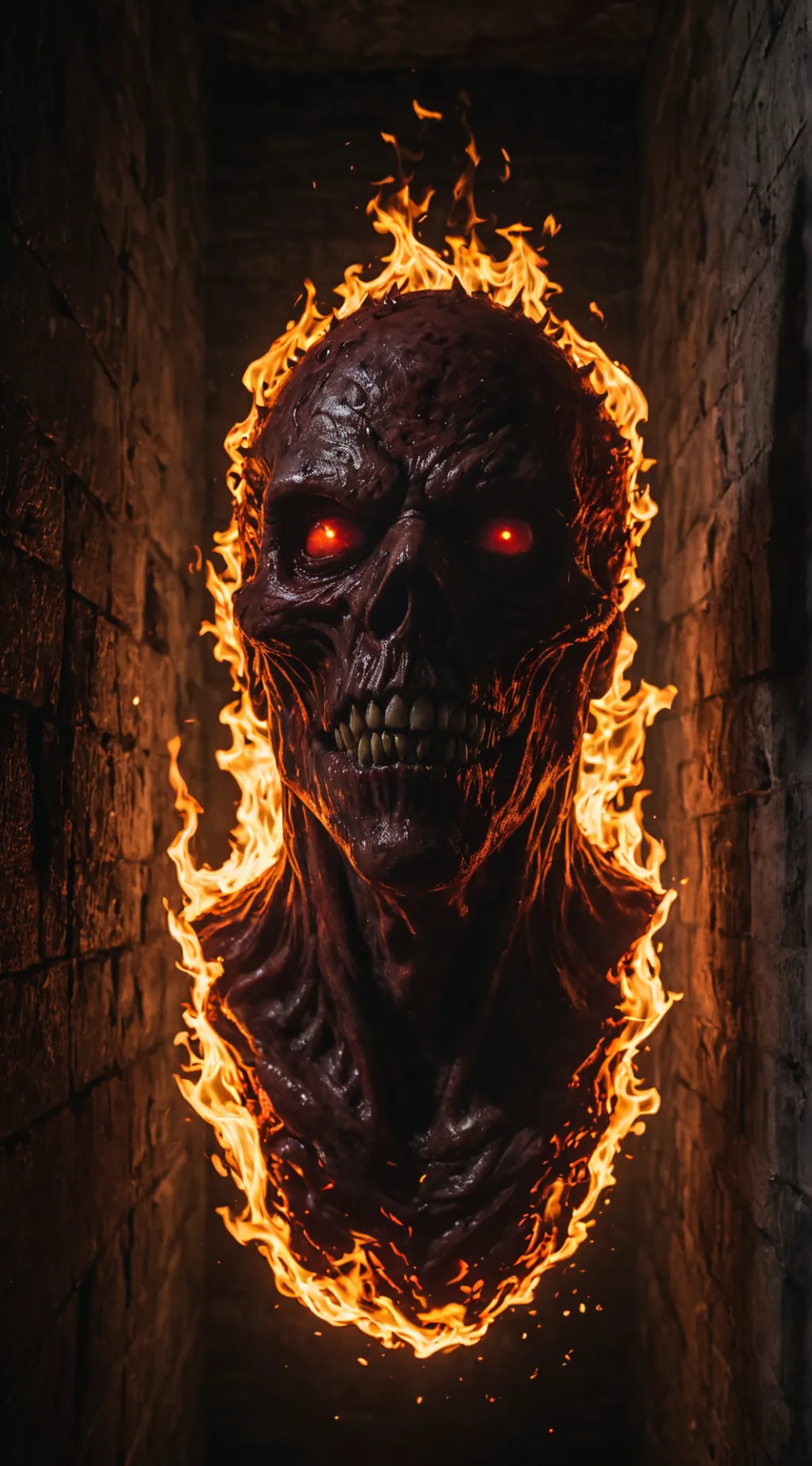 ai character: Head on Fire background