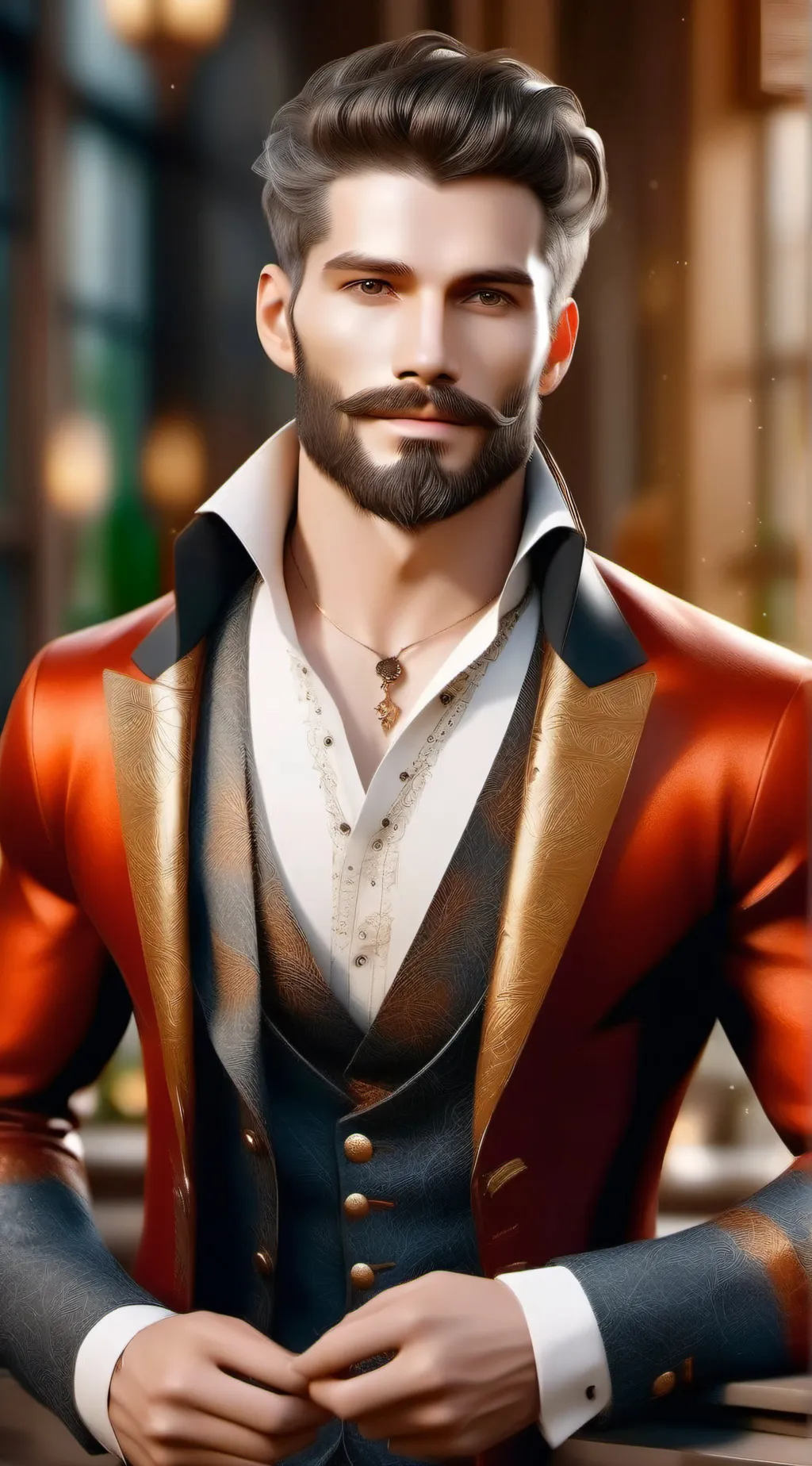 ai character: Mark background