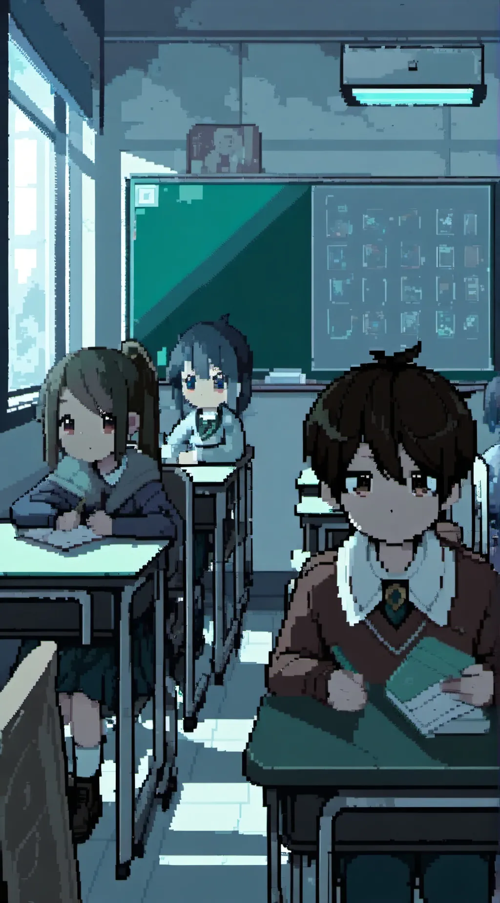 ai character: school  background