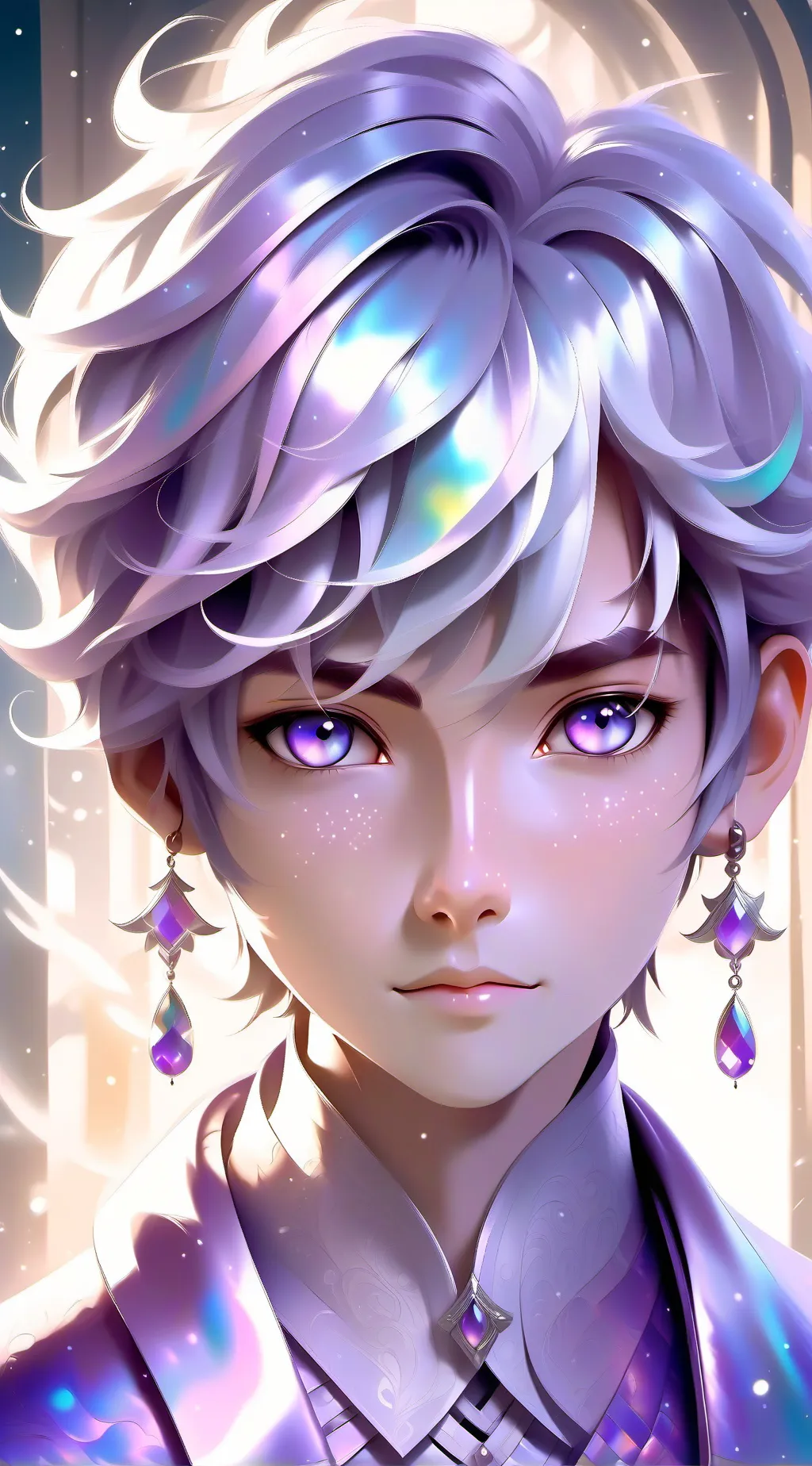 ai character: pearnly background