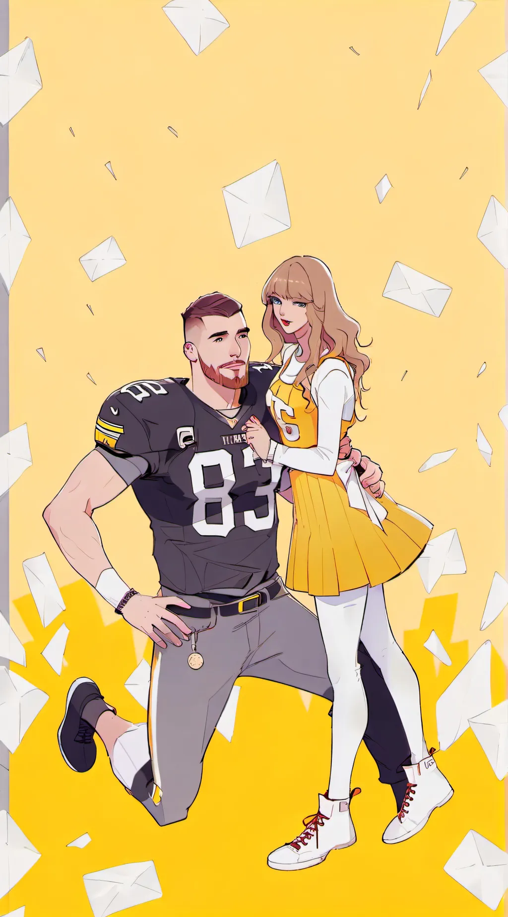ai character: Travis Kelce background