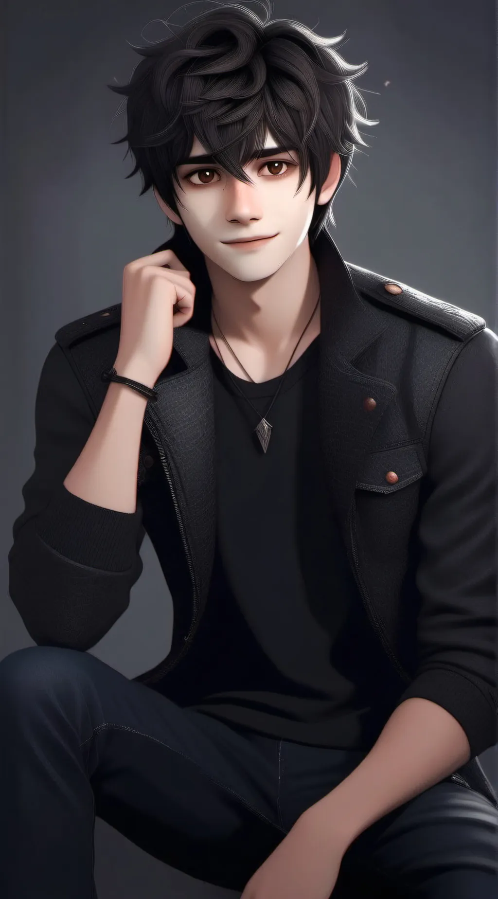 ai character: Nico di angelo  background