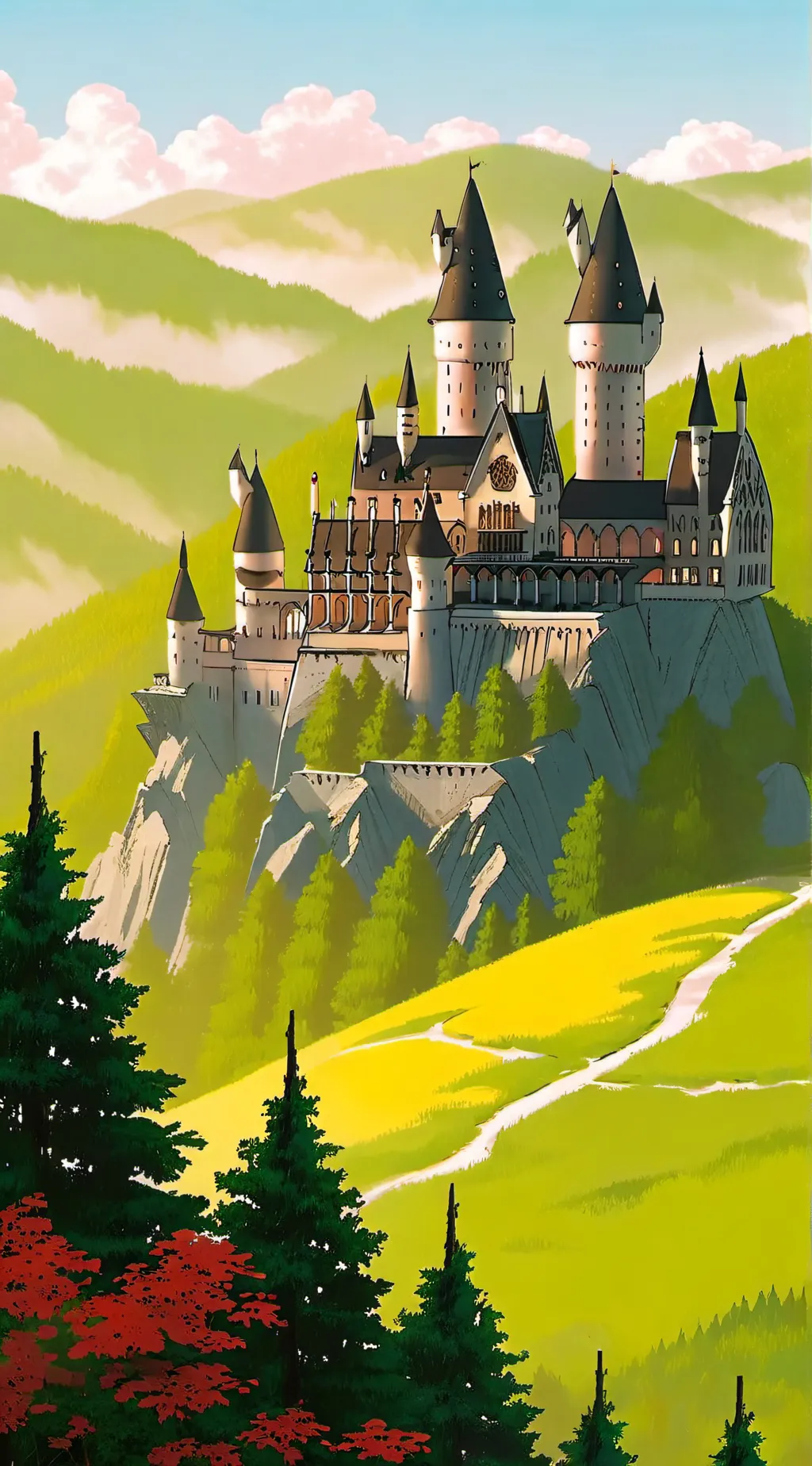 ai character: Hogwarts :D background