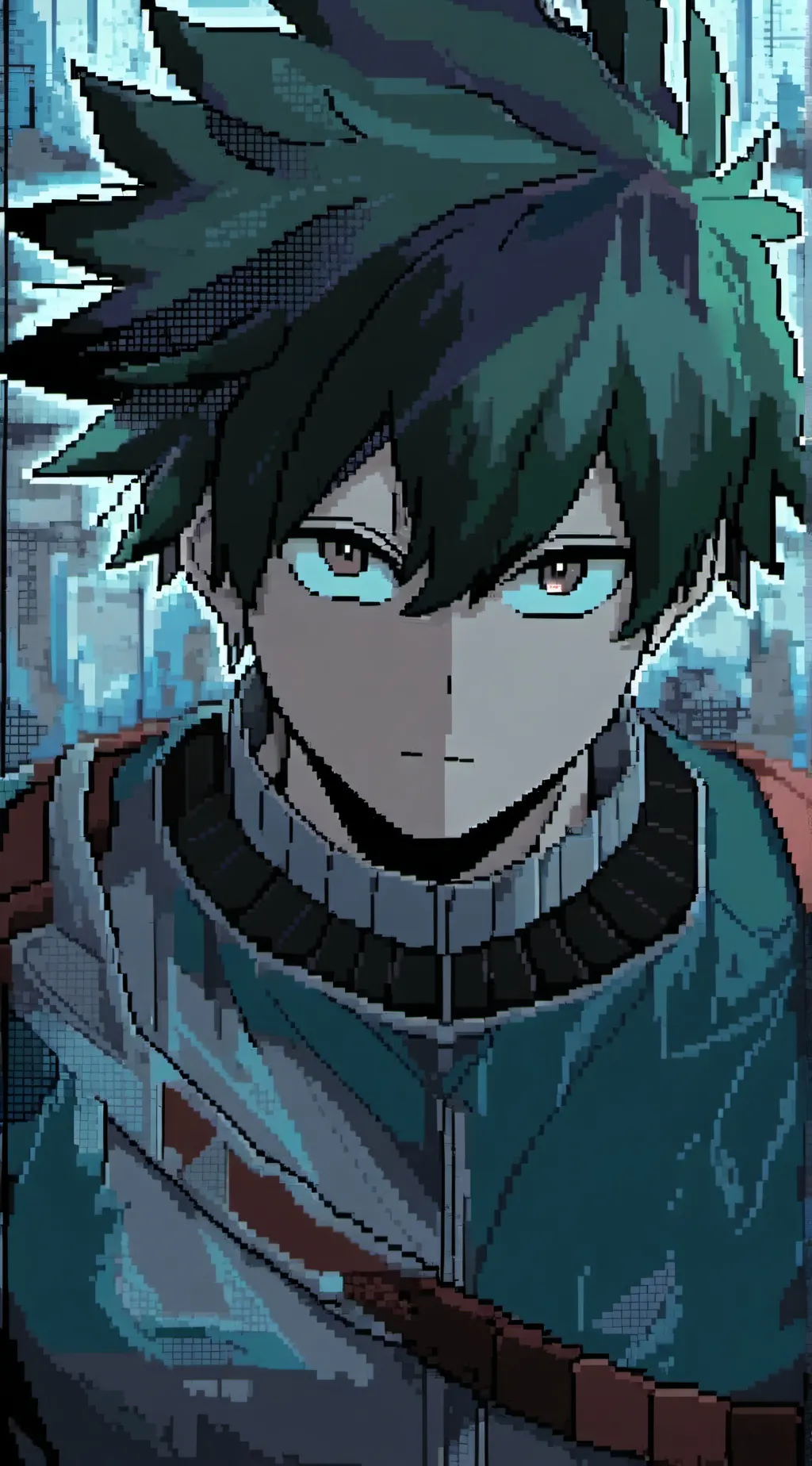 ai character: MHA X Mutants background