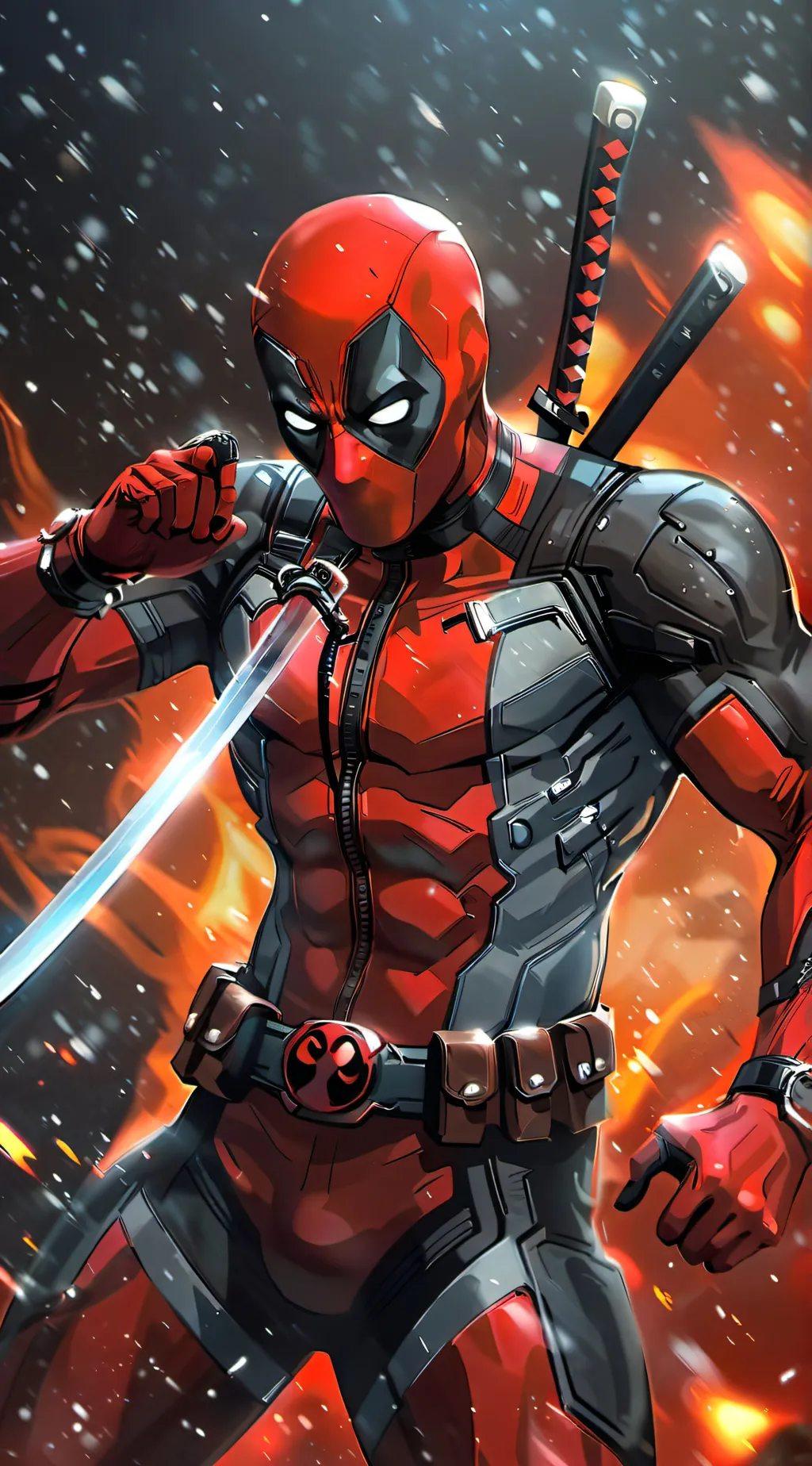 ai character: deadpool Earth 948 background