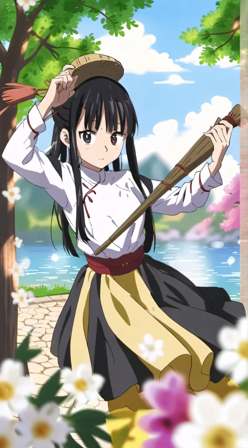 ai character: chichi  background