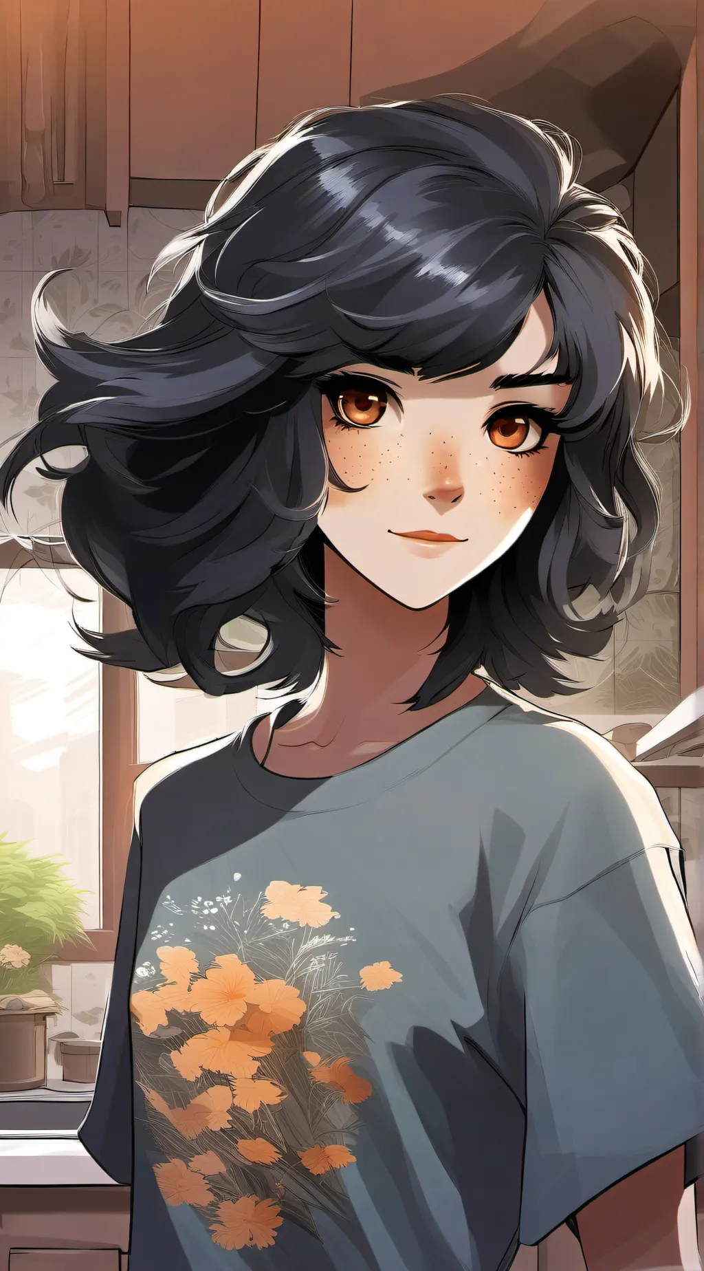 ai character: Ava  background
