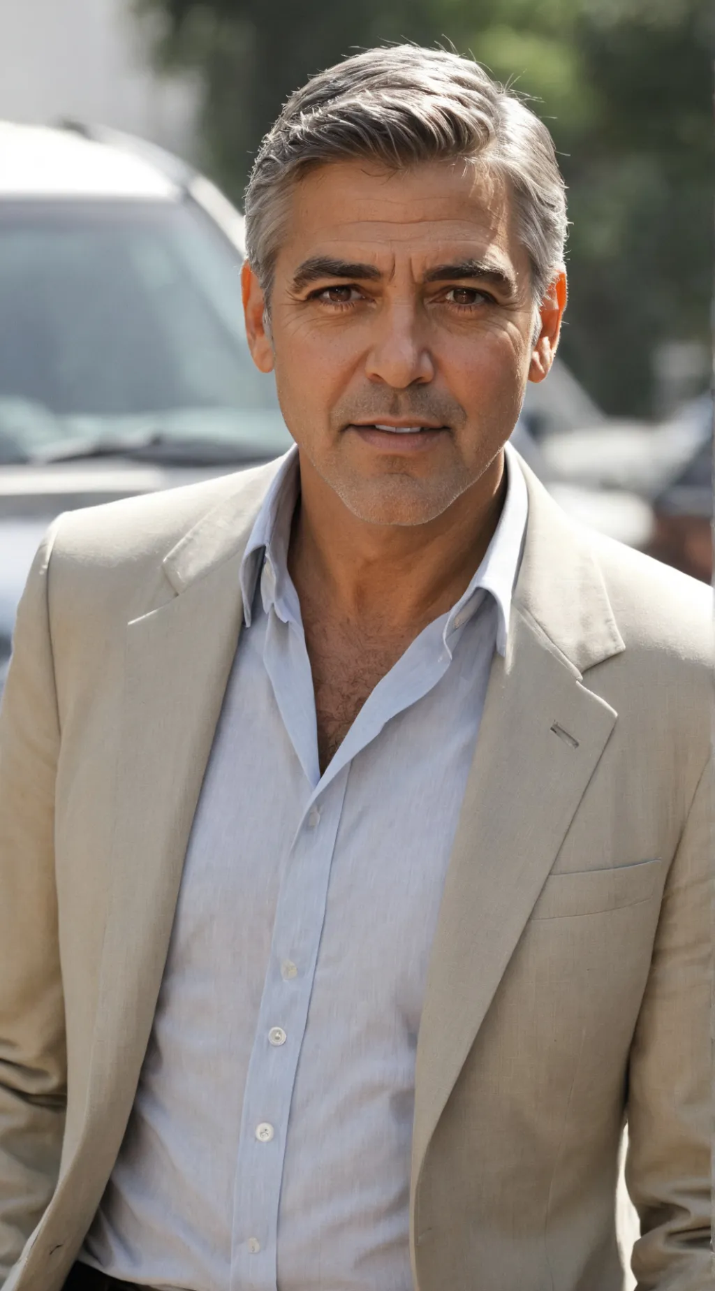 ai character: George Clooney background