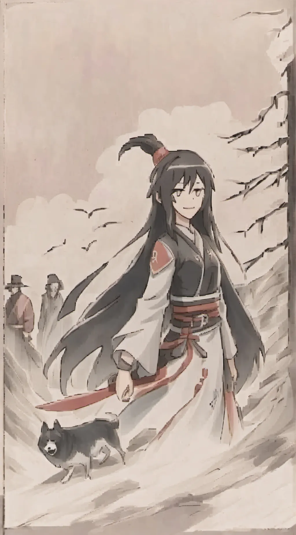 ai character: Demon slayer  background