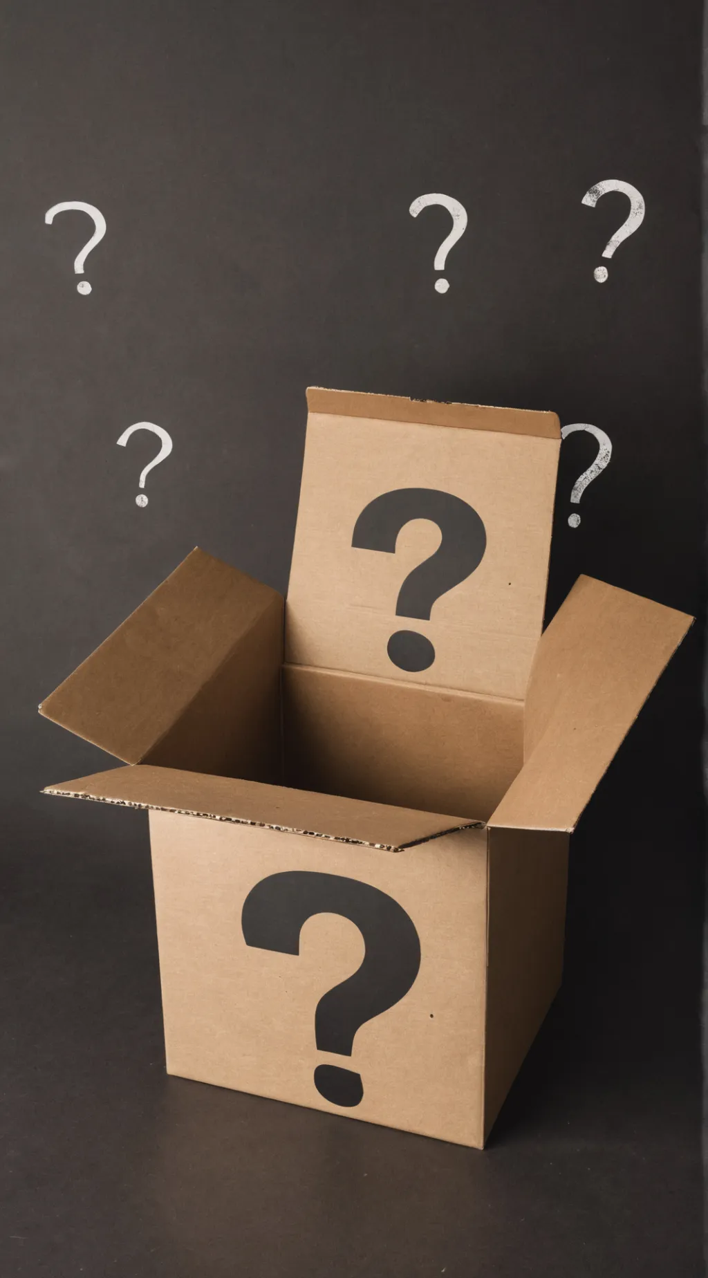 ai character: Mystery box  background