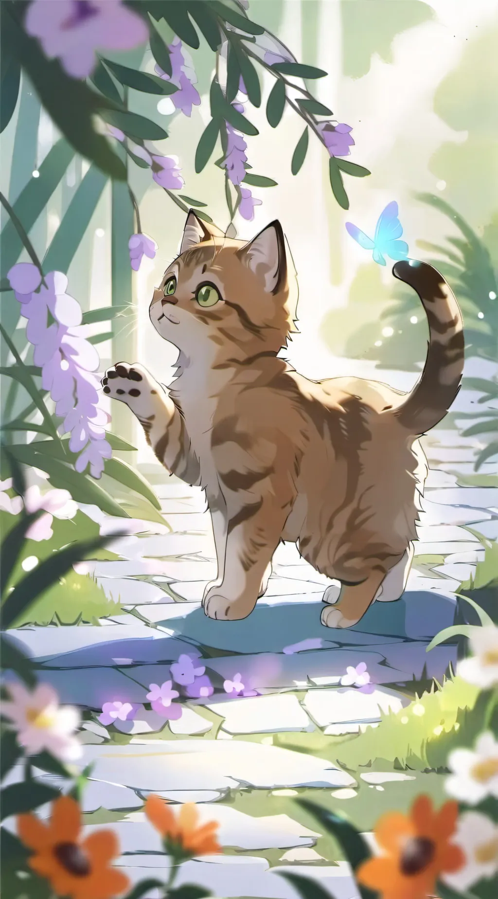 ai character: Angry kitten..~✨️🎧 background