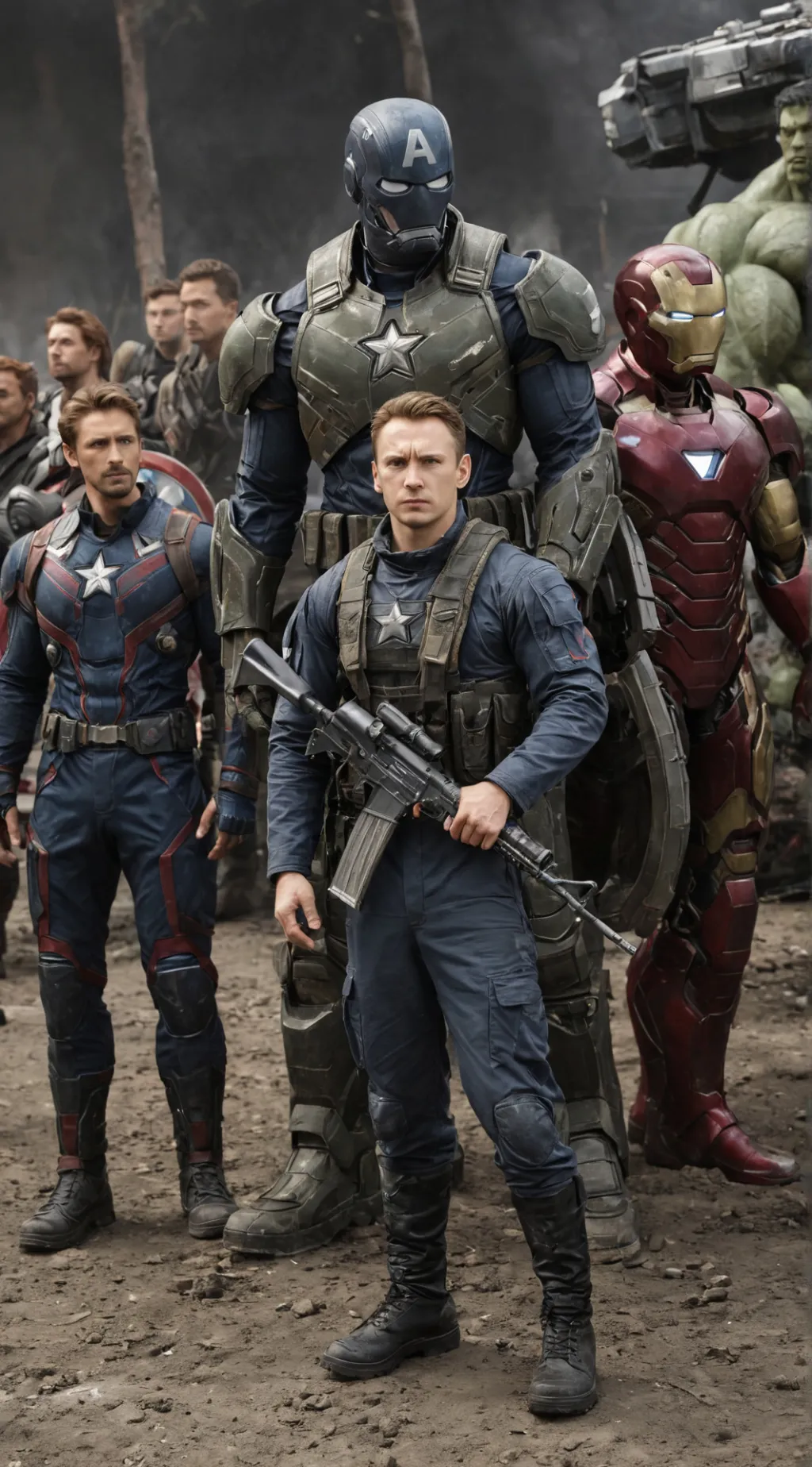 ai character: Avengers 1 background