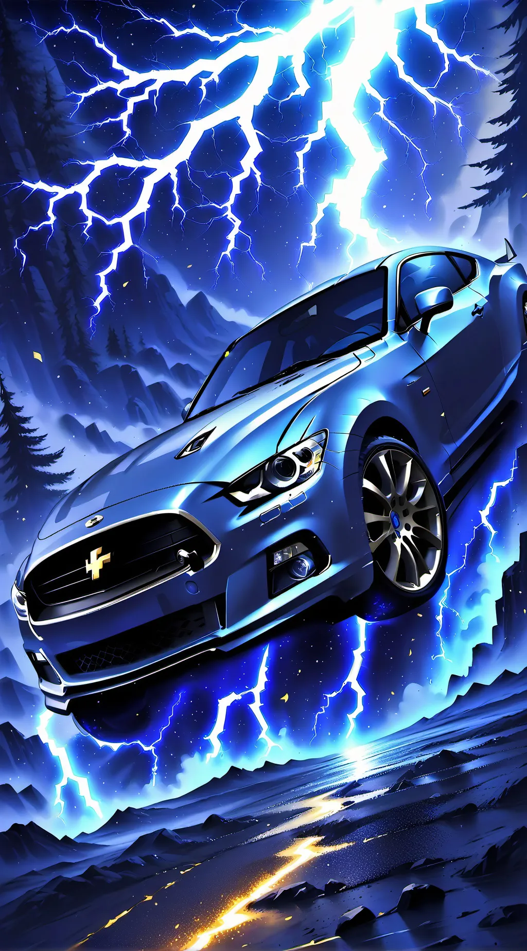 ai character: Lightning ￼ background