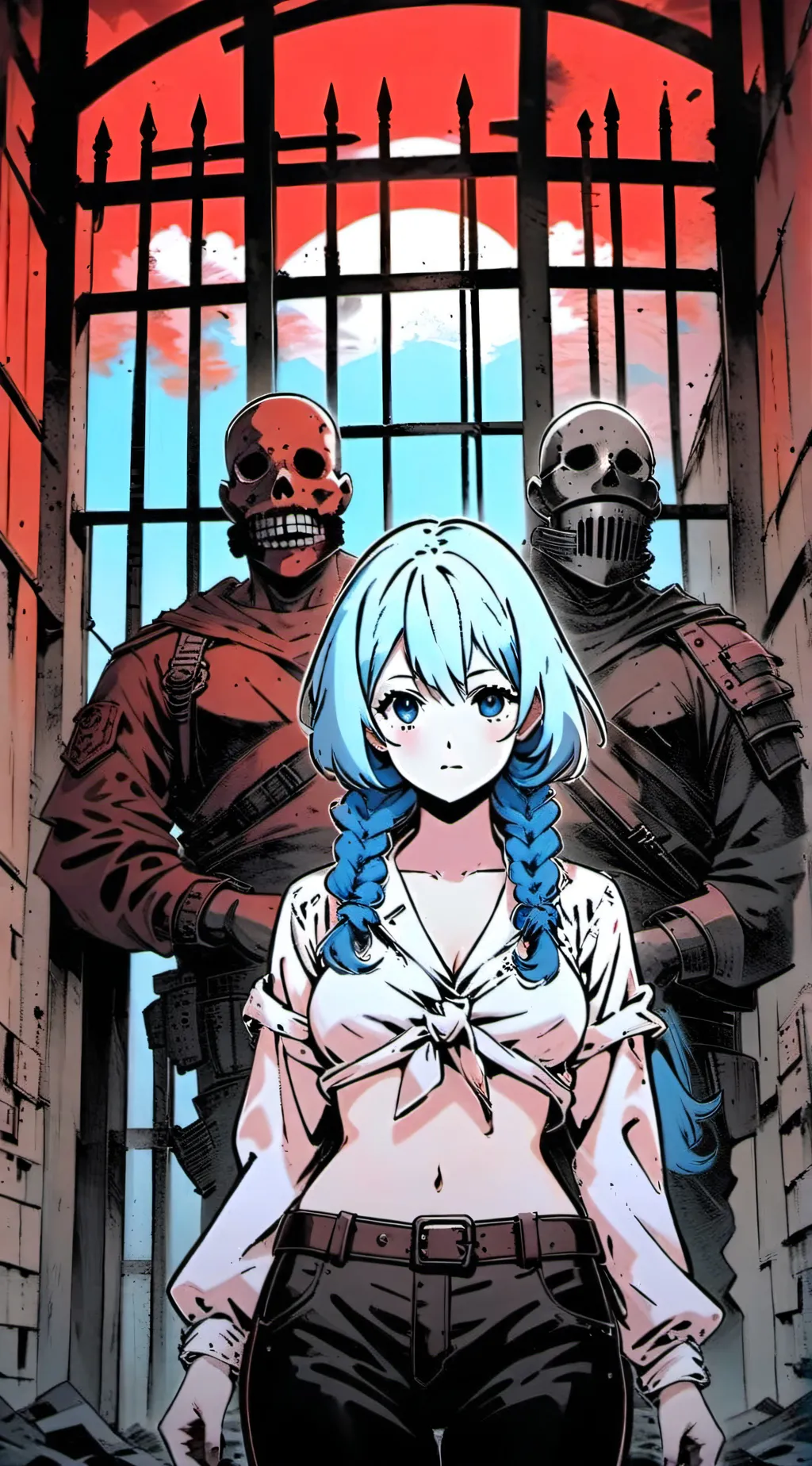 ai character: Weird Prison.  background