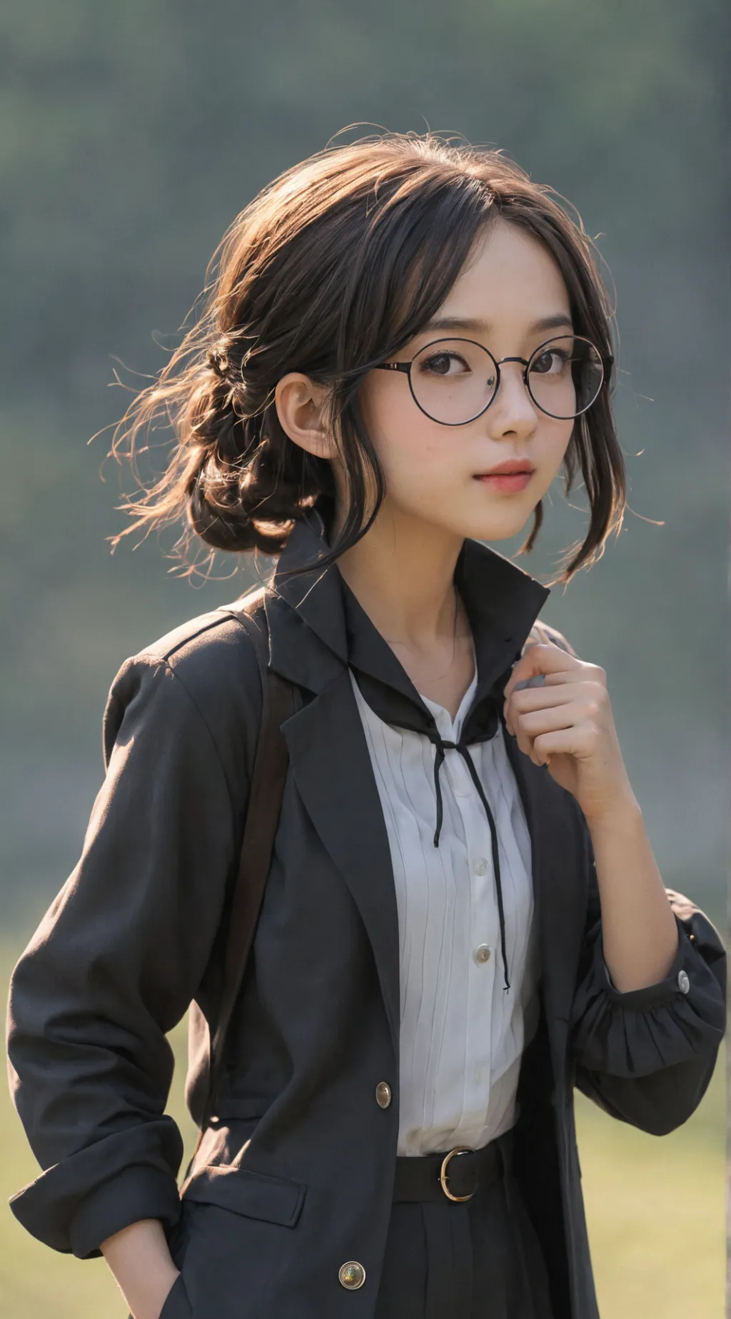 ai character: Cherry background