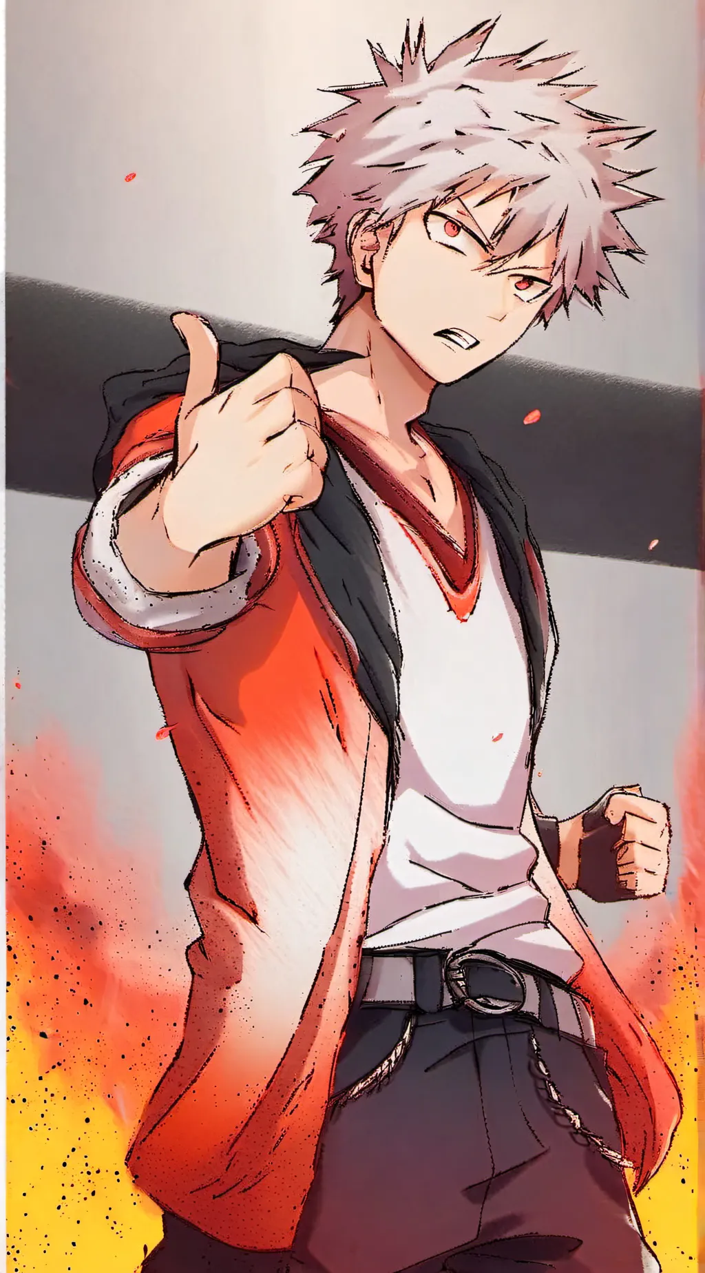 ai character: Bakugo background