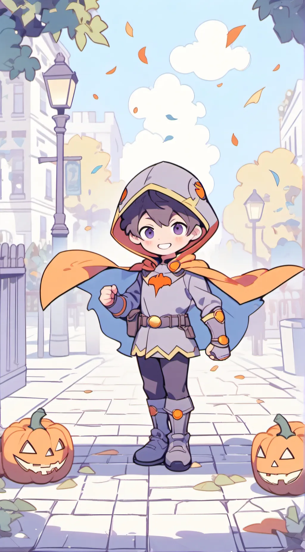 ai character: halloween day background