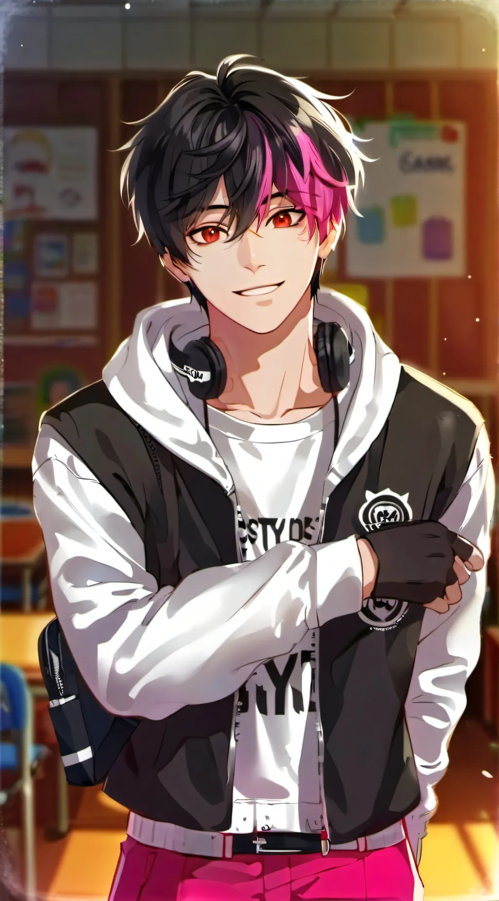 ai character: YNxDEKU background