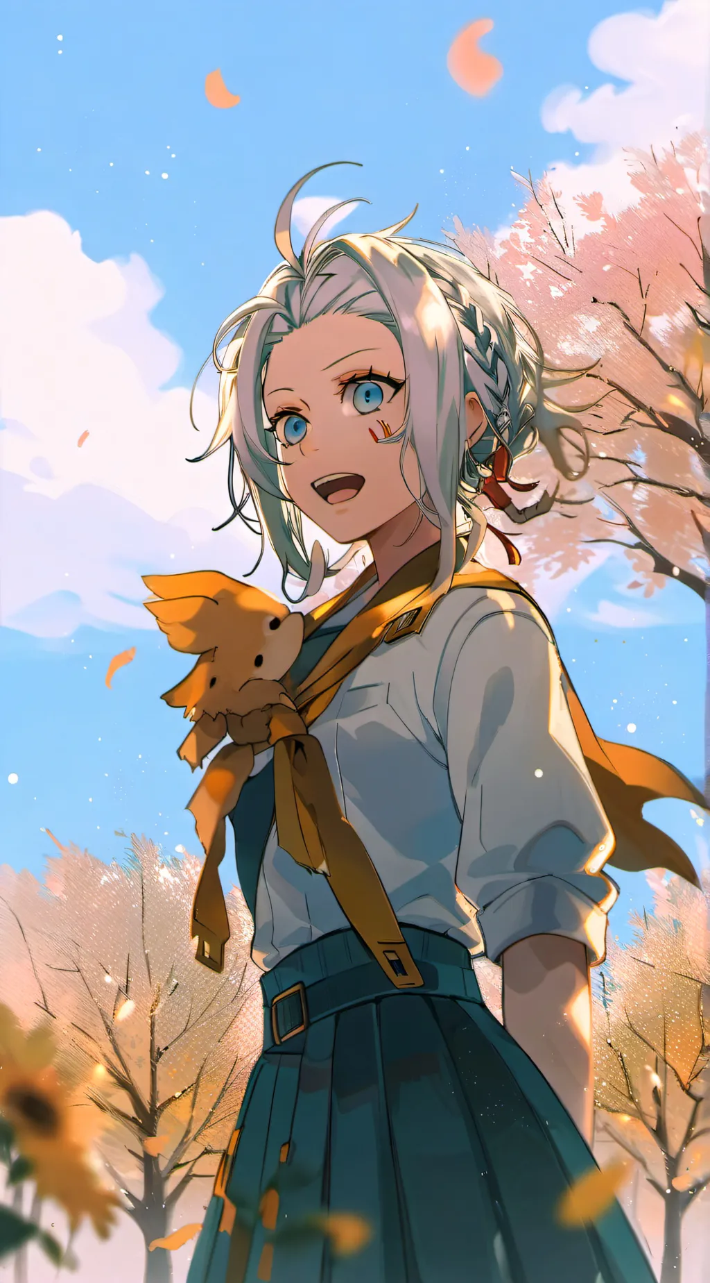 ai character: Katie  background