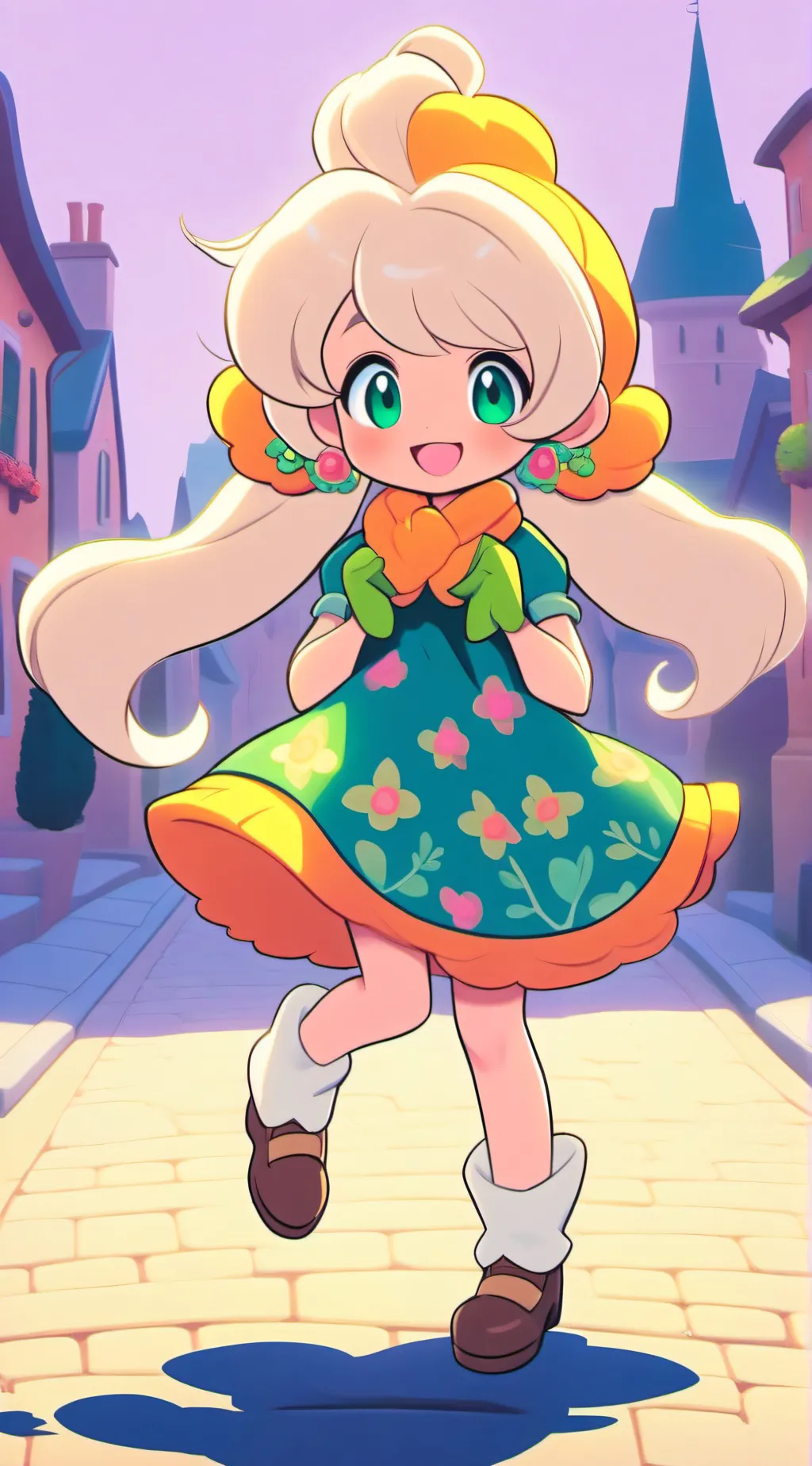 ai character: Olive The Orange 🧡 background