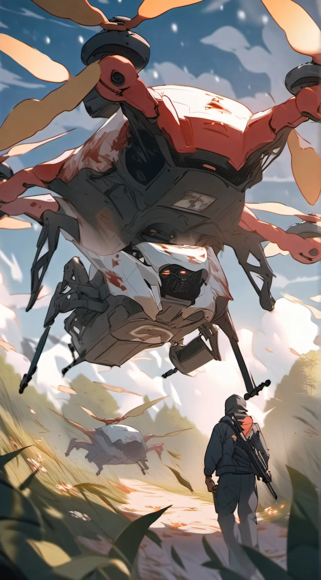 ai character: murder drones background