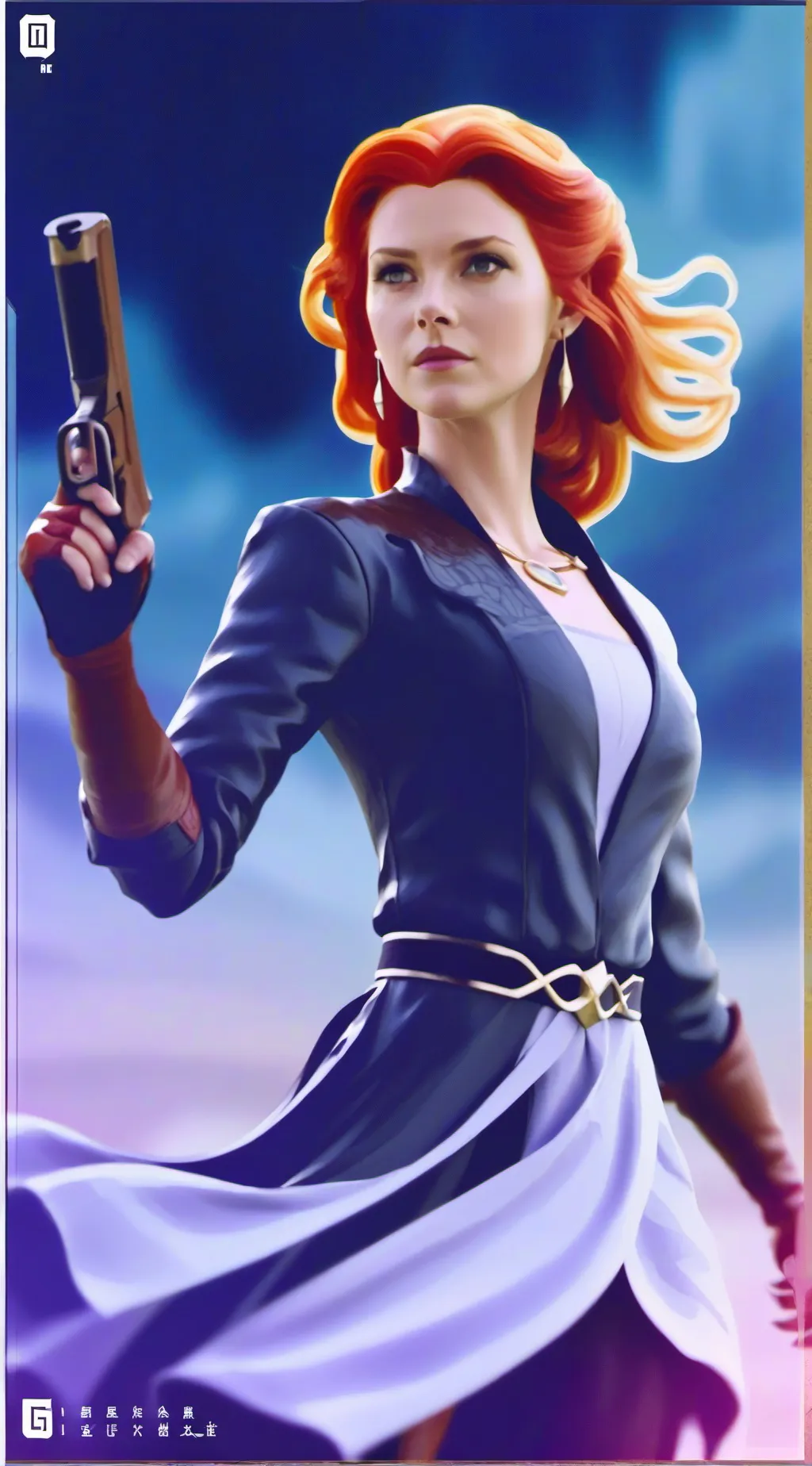 ai character: SEXY BLACK WIDOW  background