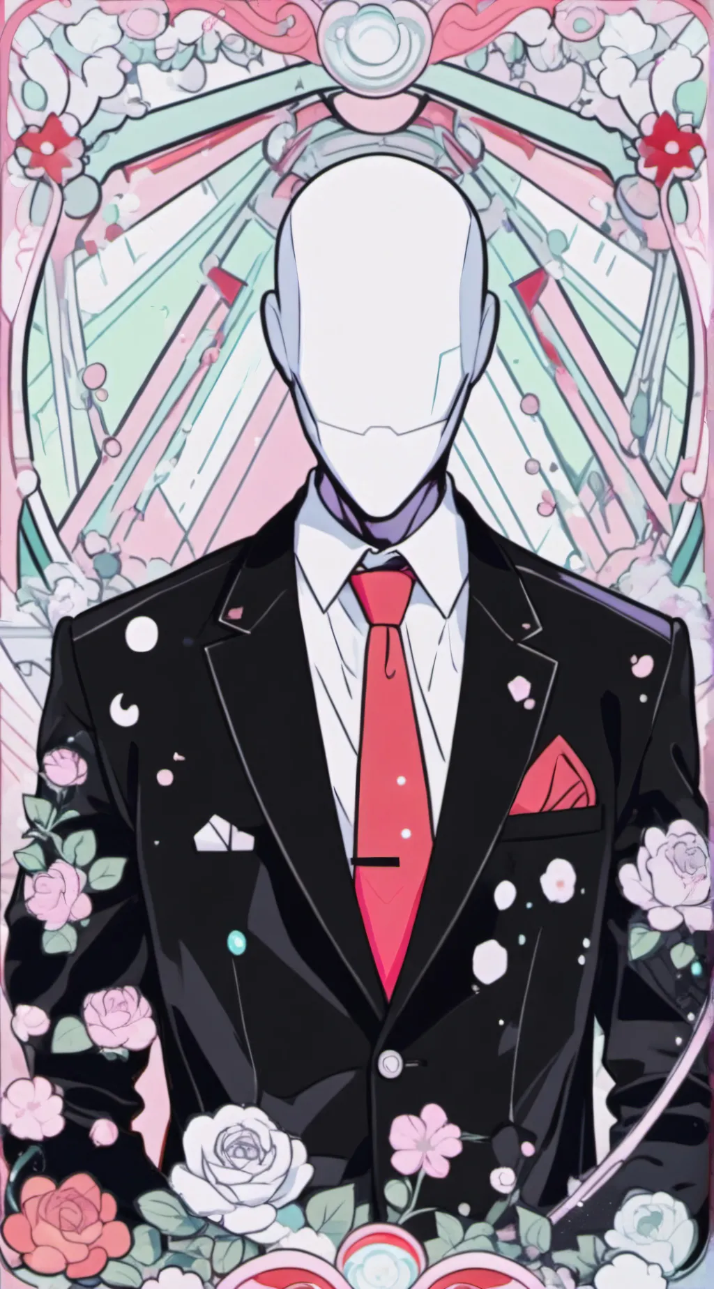 ai character: slender man background