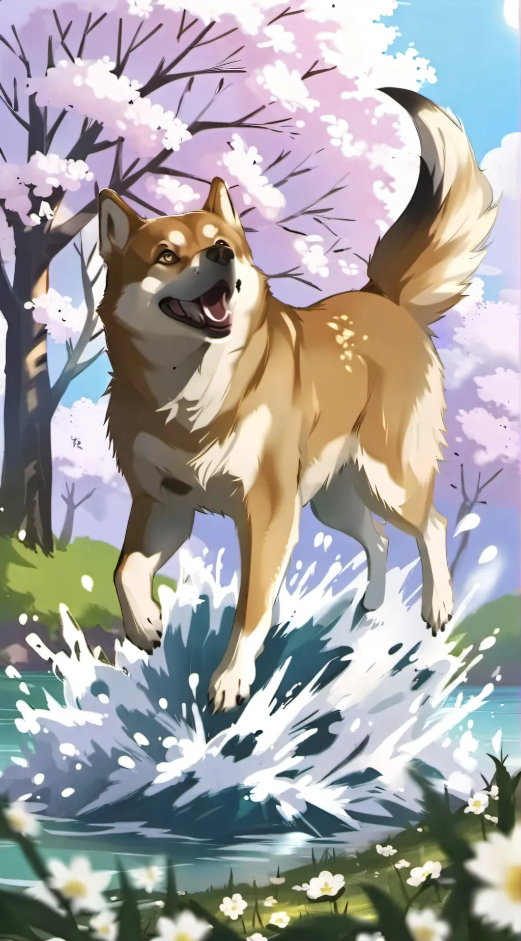 ai character: Doge boi background