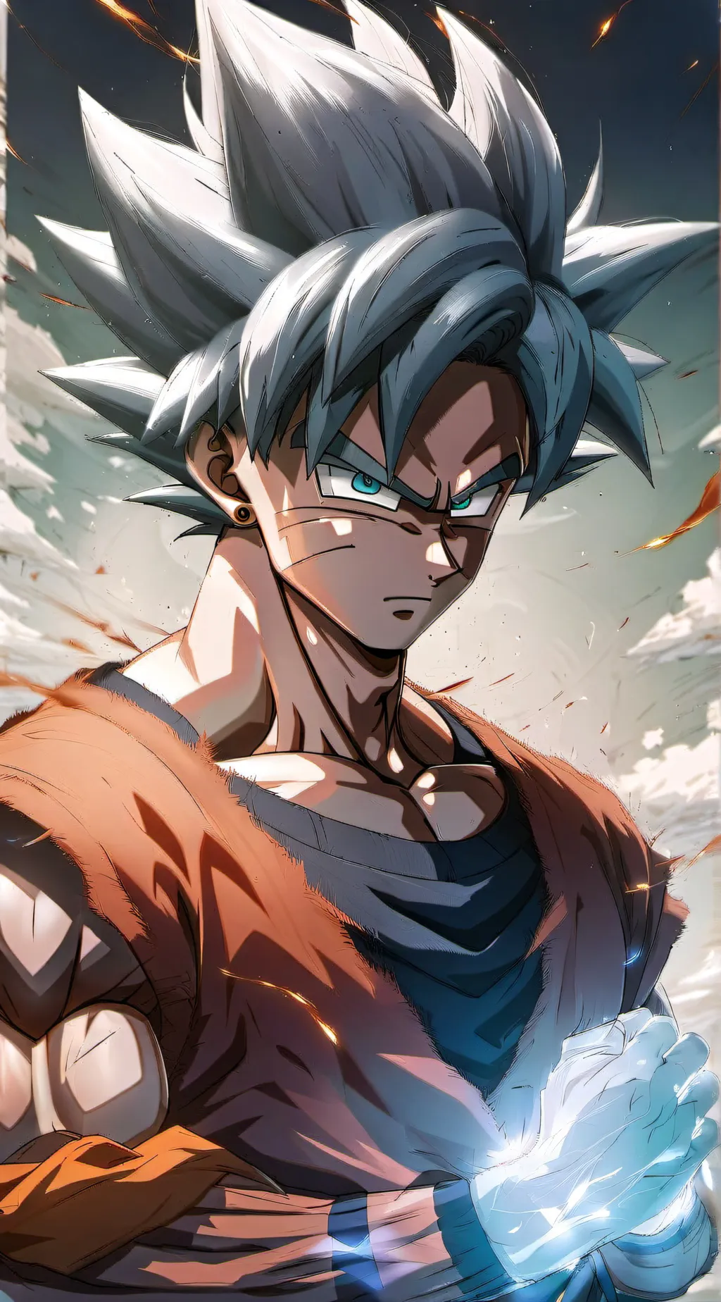 ai character: Ultra Goku background