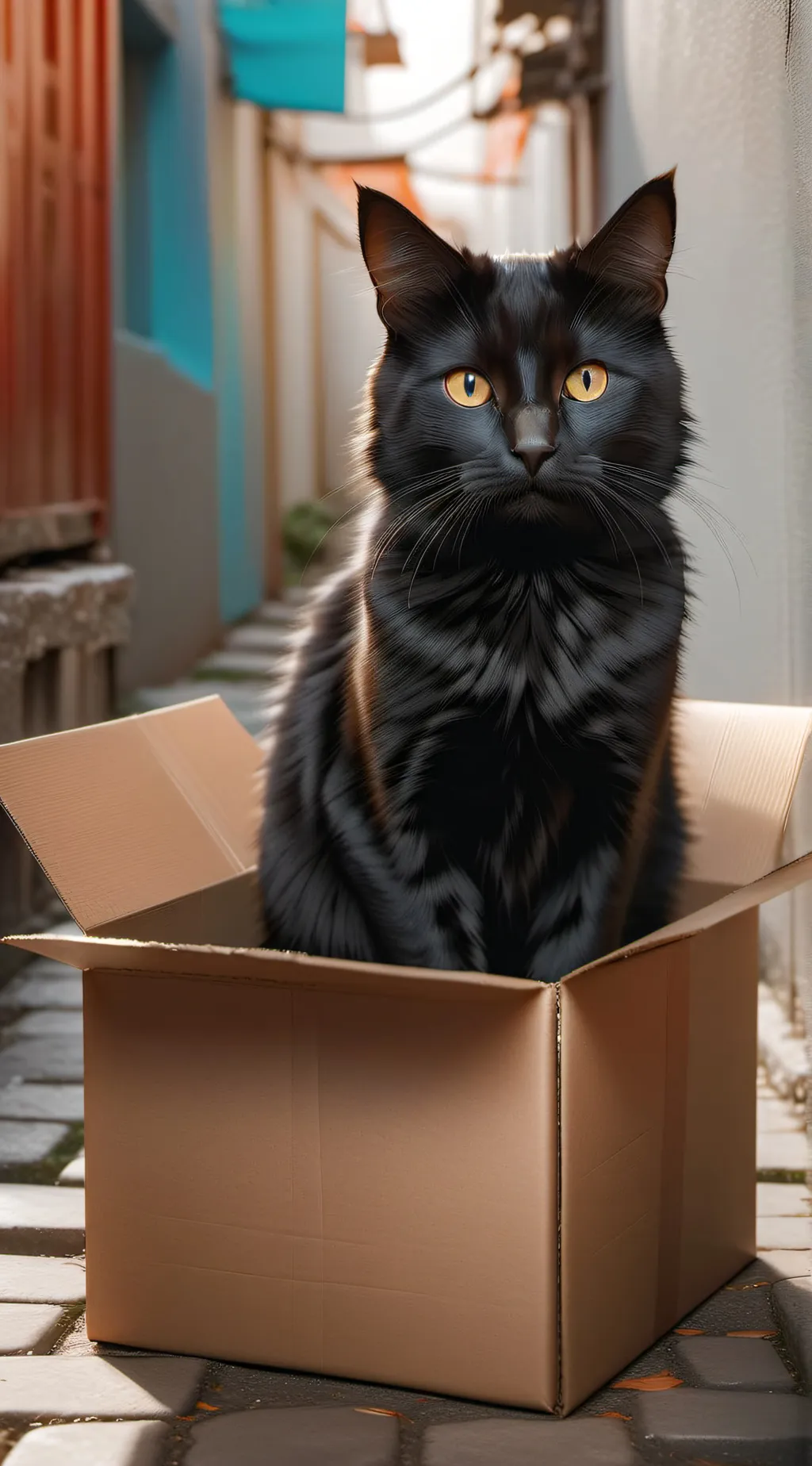 ai character: Cat background