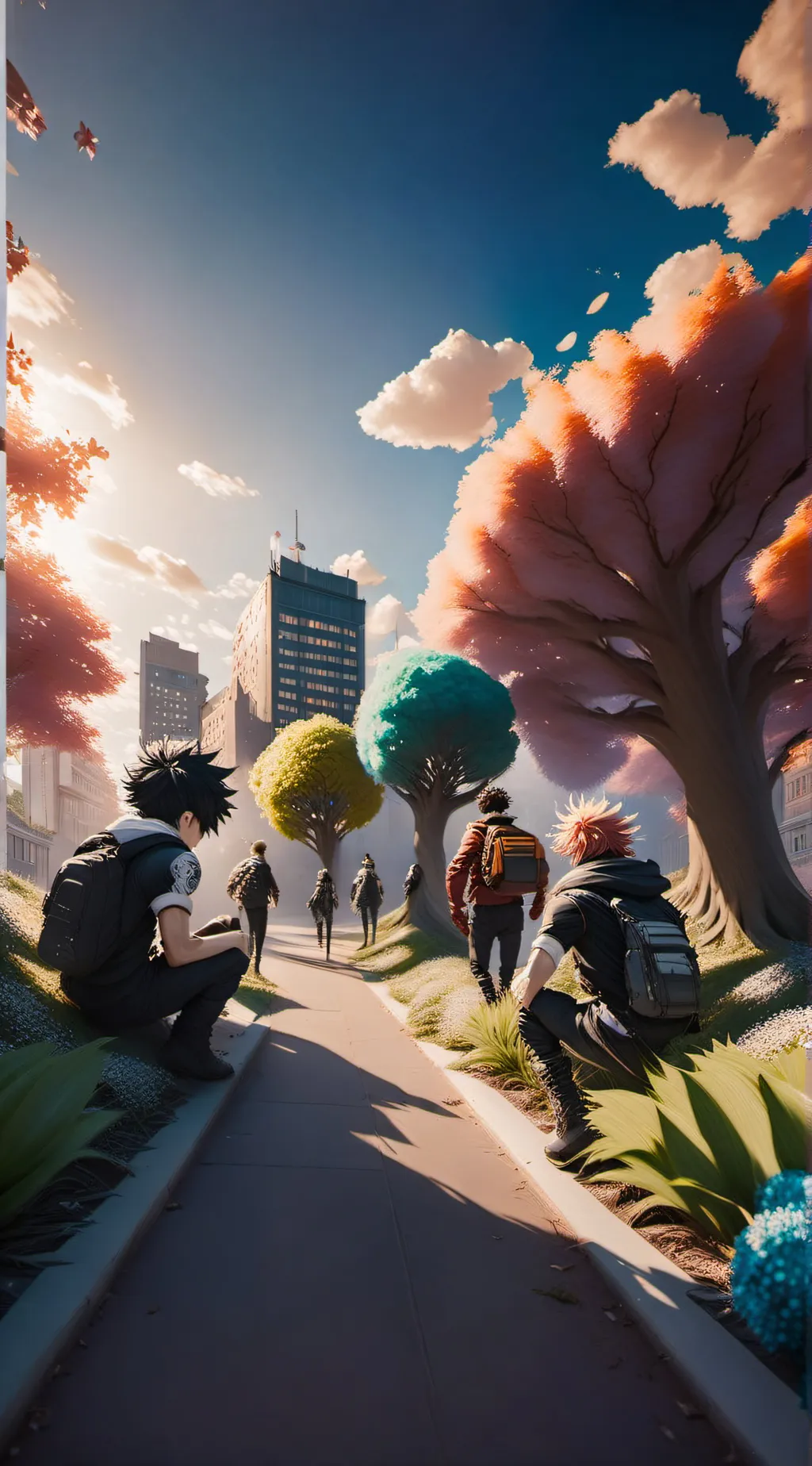 ai character: MHA Wonderland V2 background