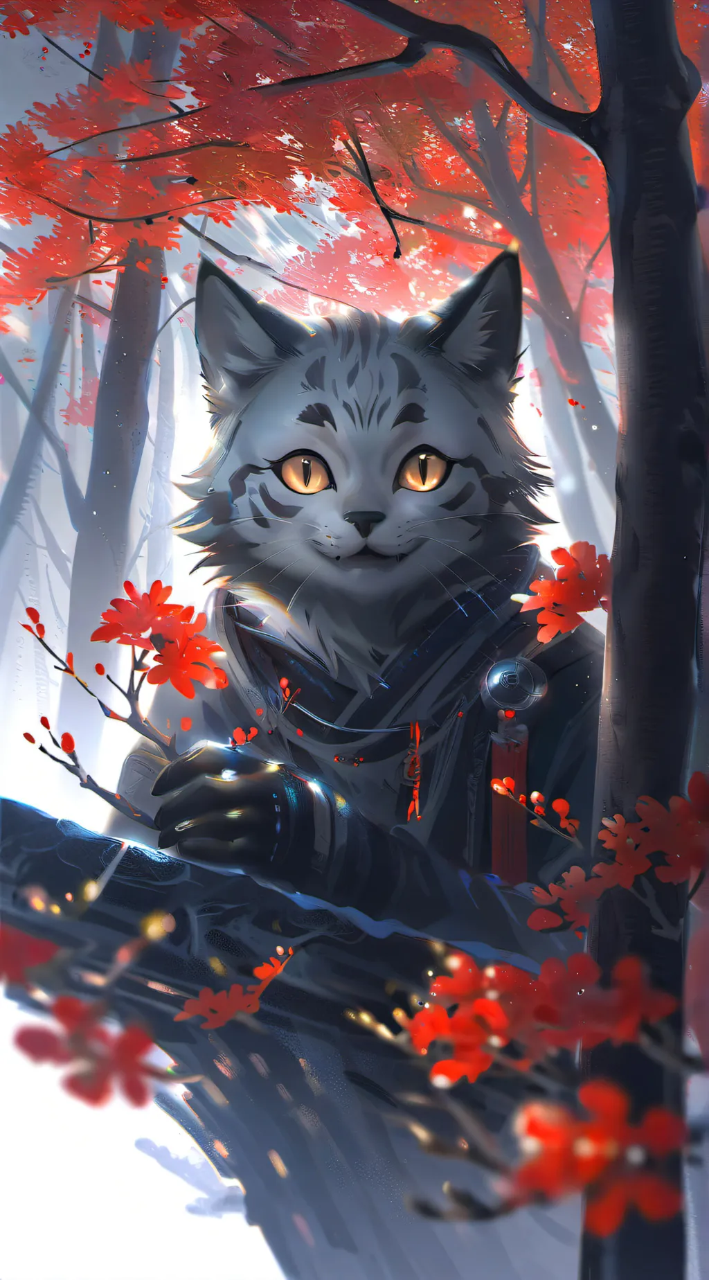 ai character: smiling critters! background