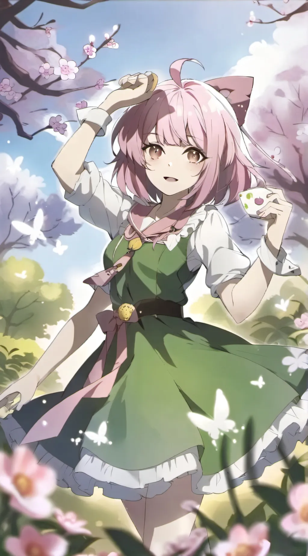 ai character: Kny mitsuri background
