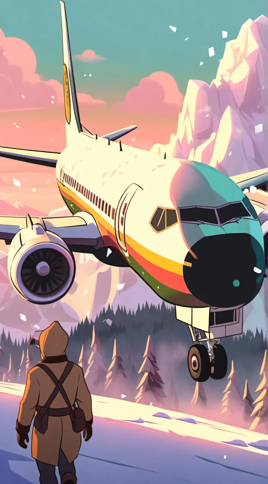 ai character: (The crash sence) background