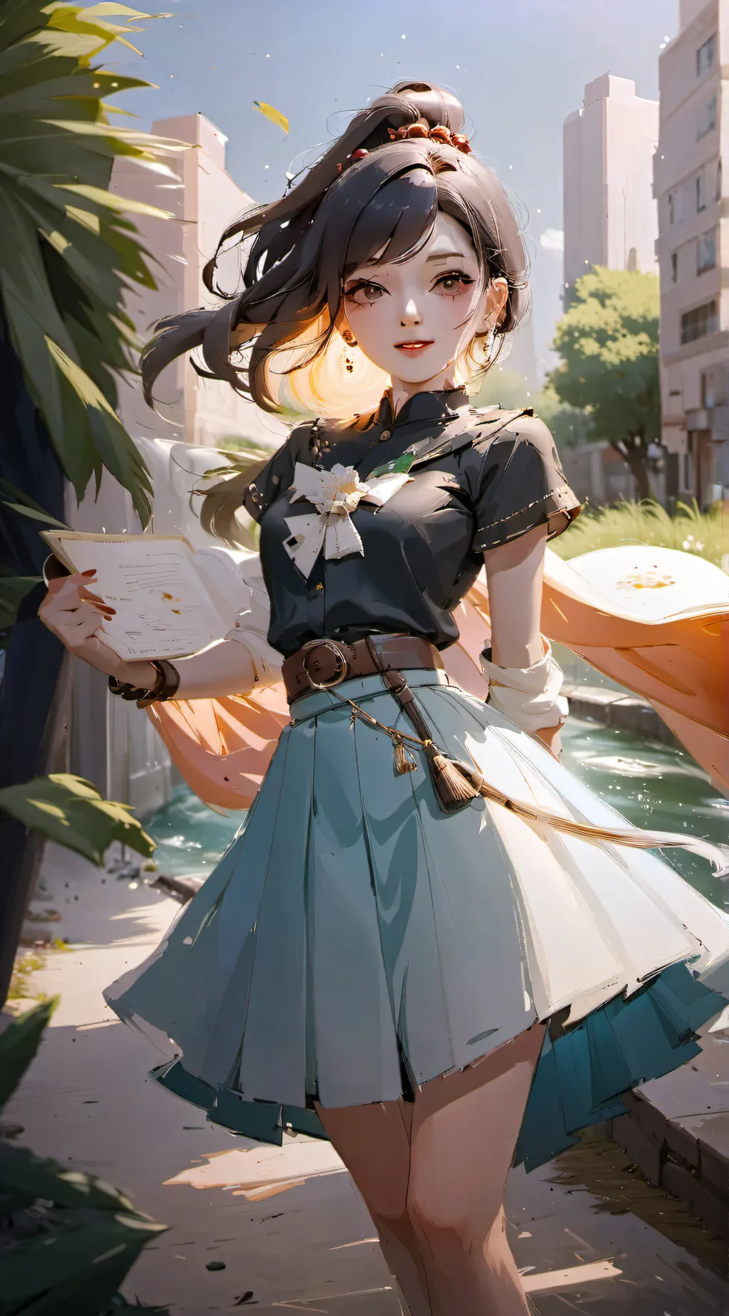 ai character: By:sweetx999 background