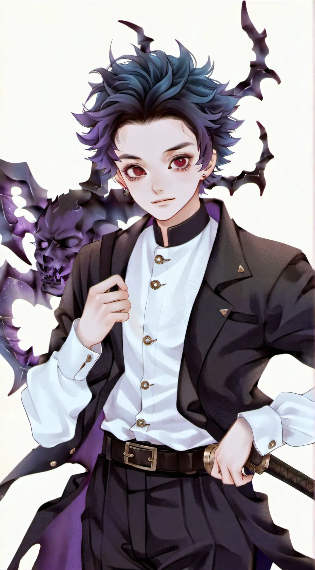 ai character: demon slayer background
