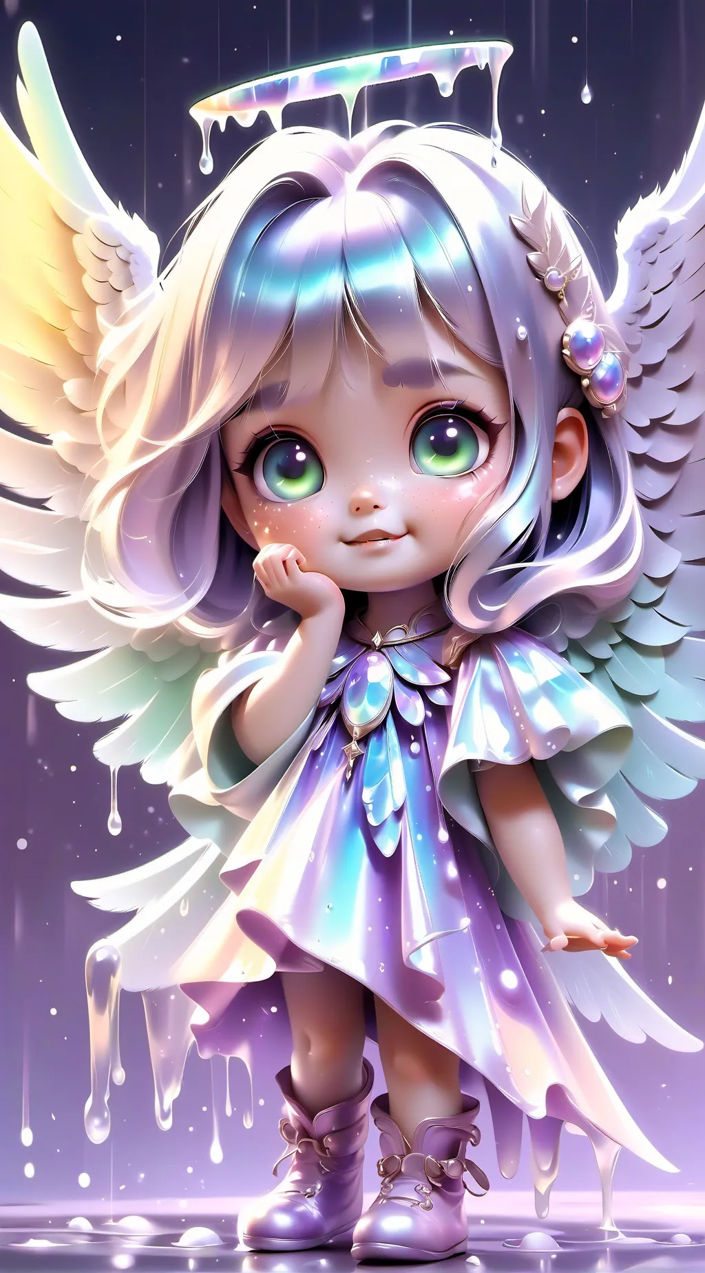ai character: Mushy background