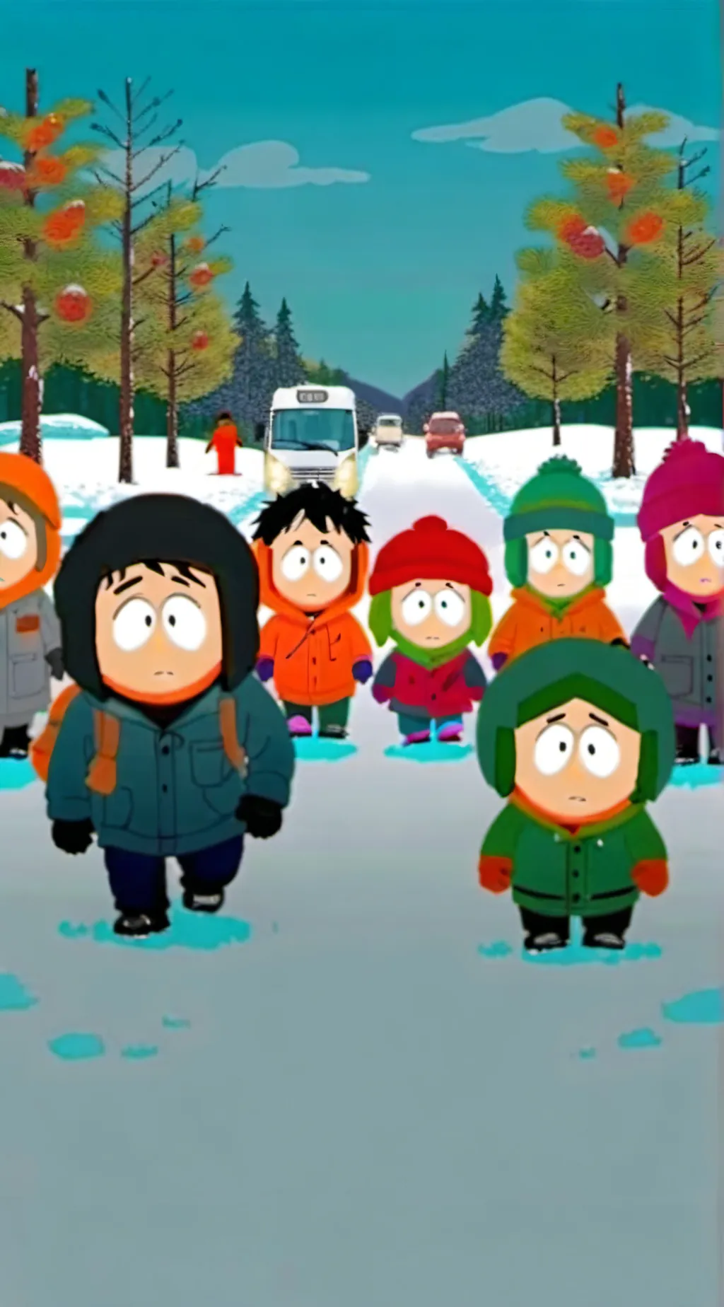 ai character: South Park  background