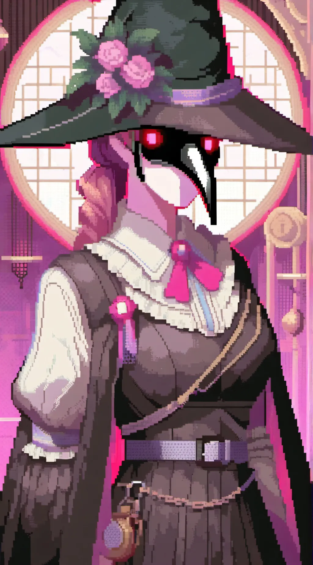 ai character: woman version background
