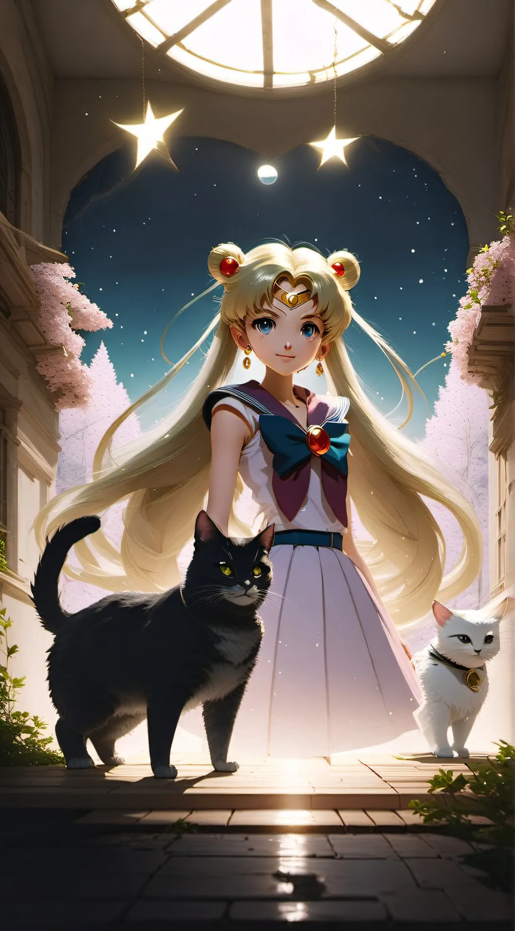 ai character: Sailor Moon background
