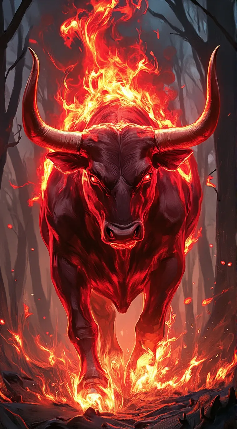 ai character: The Red Bull background