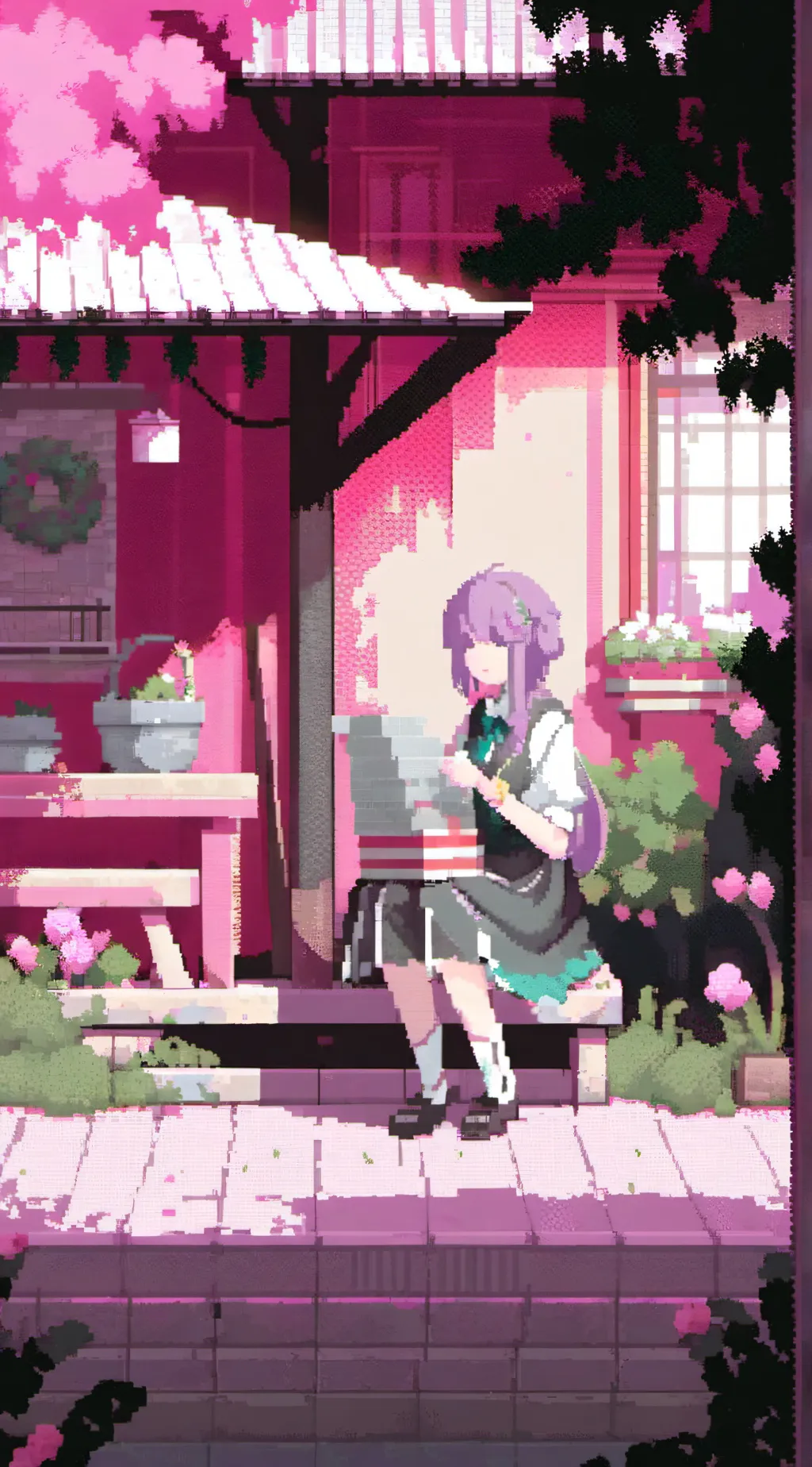 ai character: SCHOOL GIRLS  background