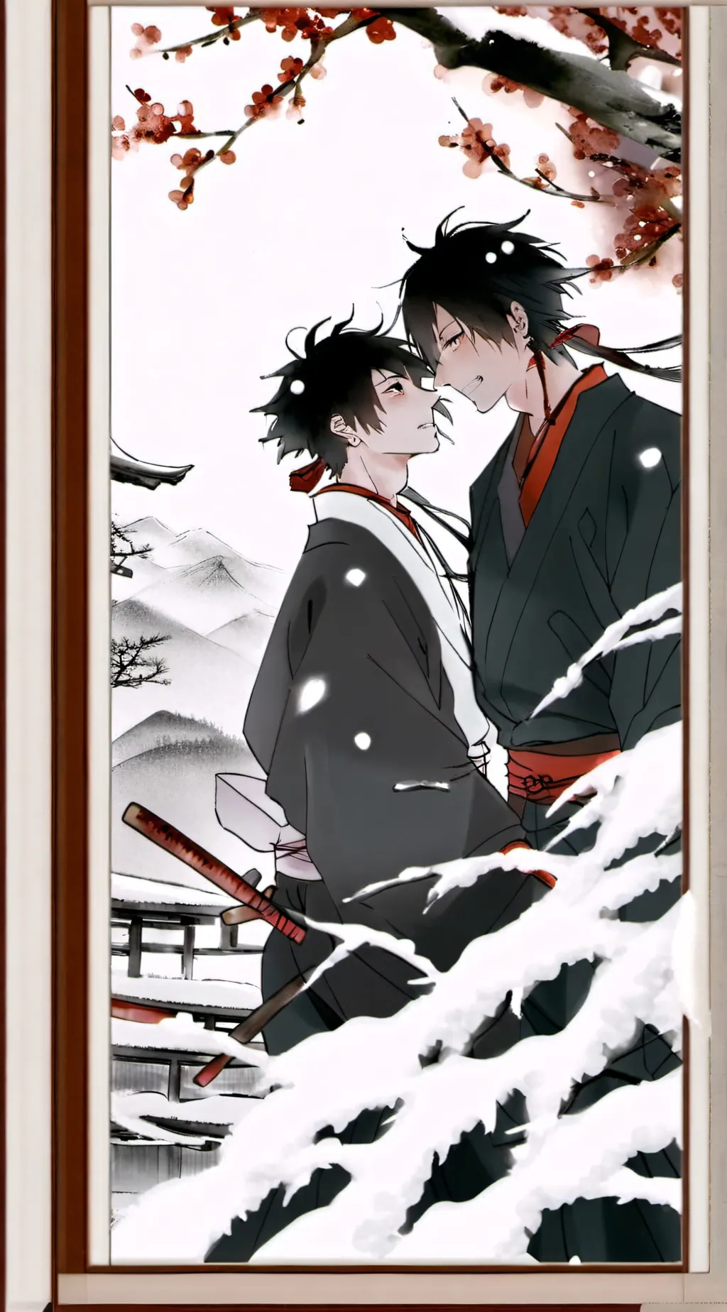 ai character: sukuna and megumi  background