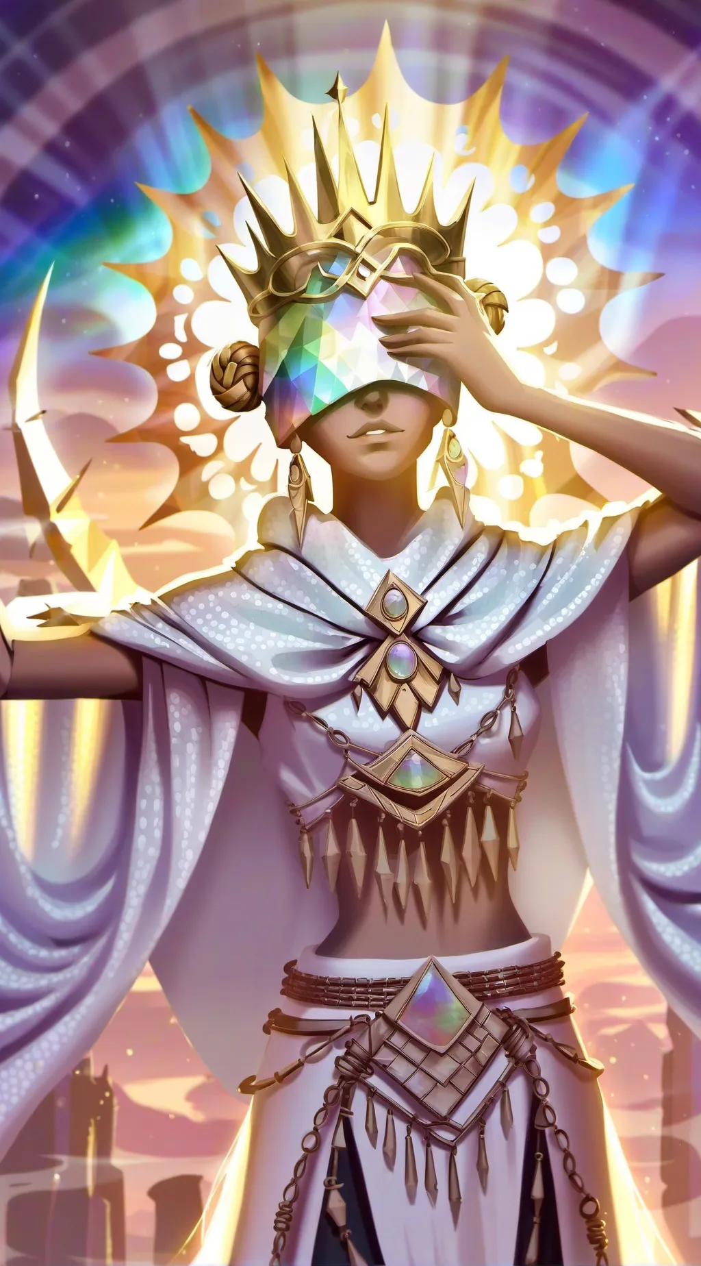 ai character: Haumea  background
